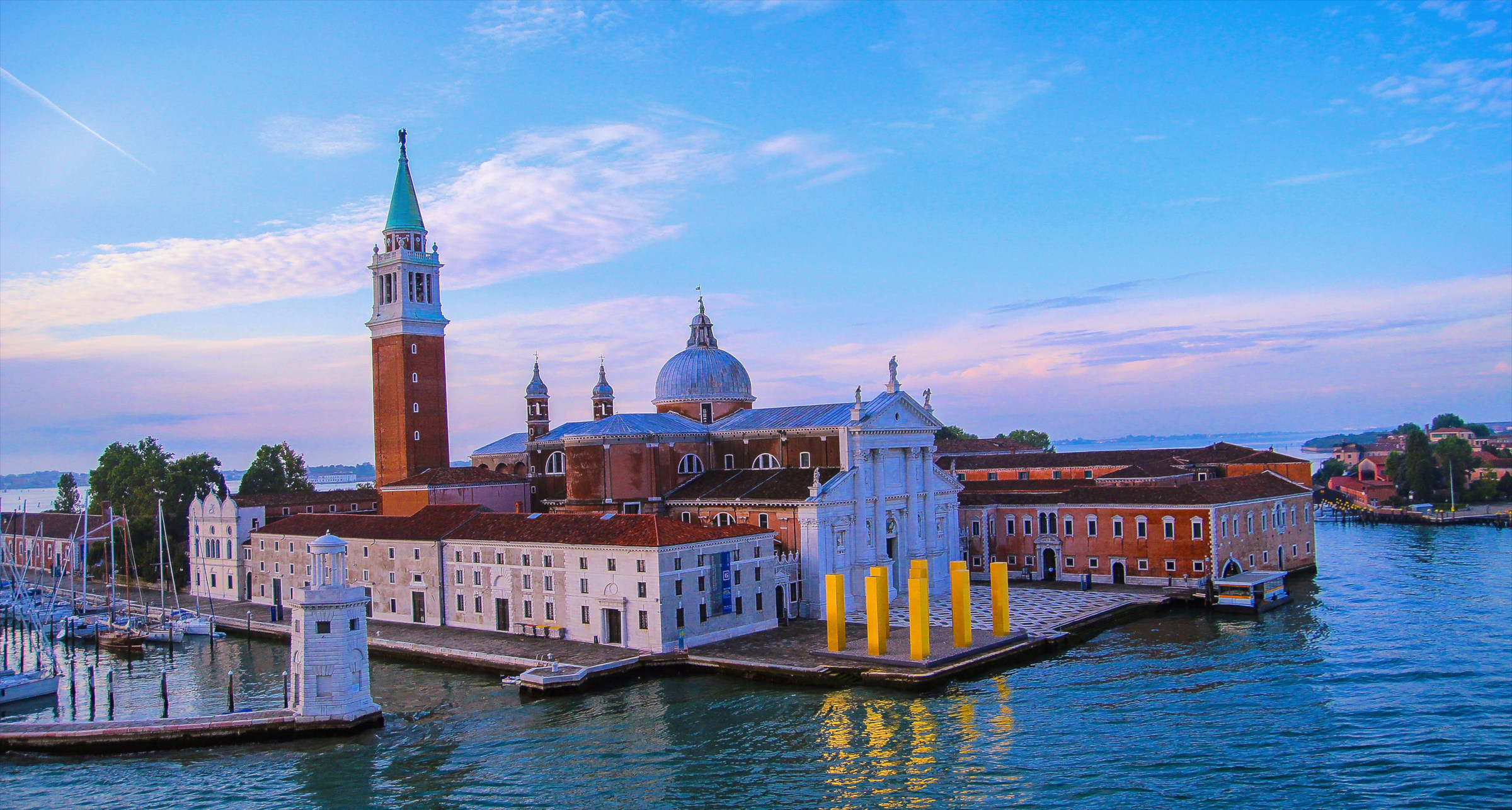 Arrivo in Laguna con le prime luci...