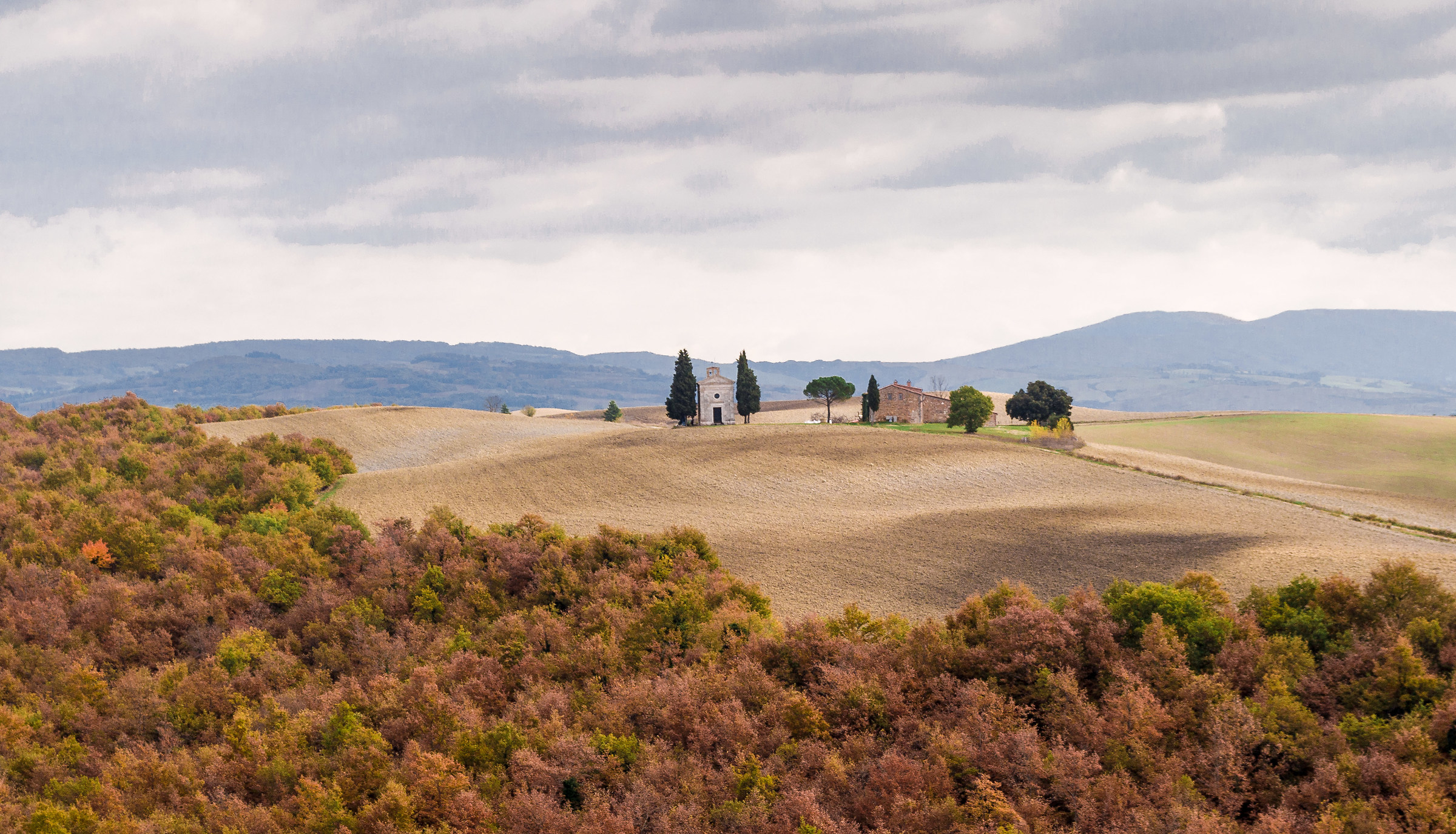 Shades of autumn in Val d'Orcia