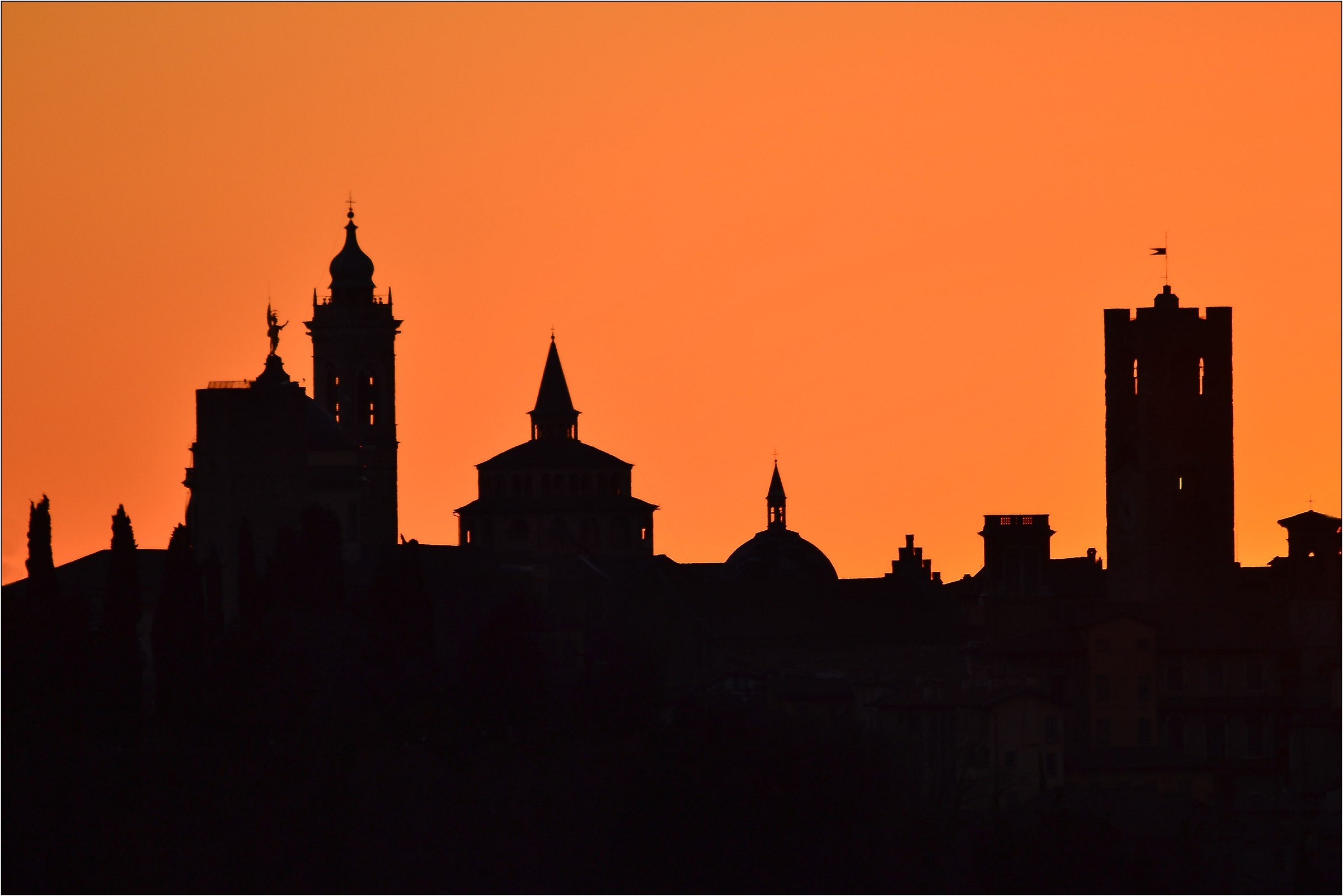 Skyline di Bergamo Alta