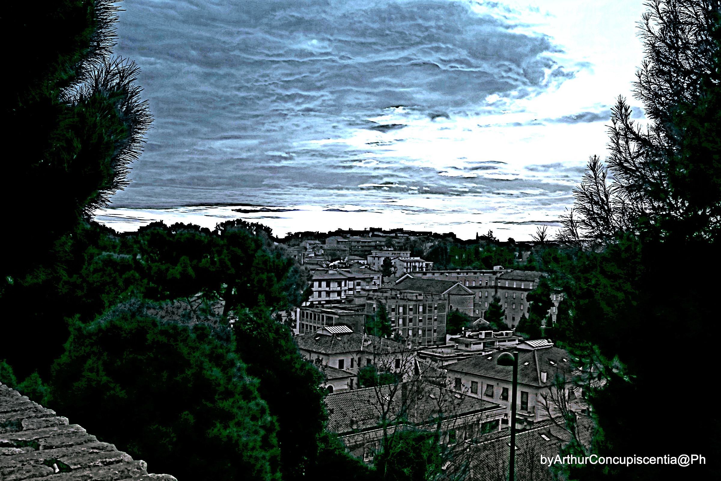 macerata dalla casetta del boia scorcio