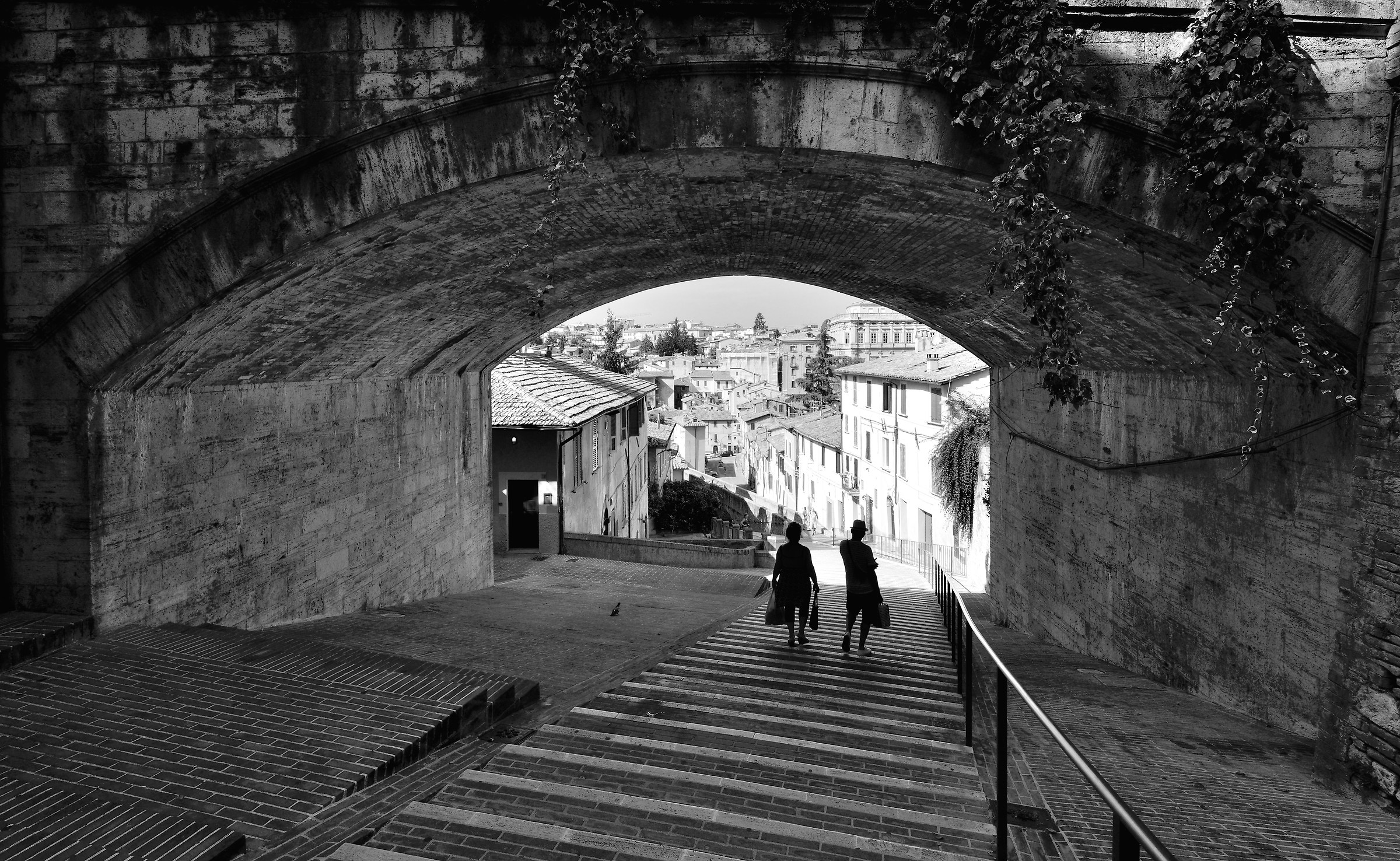 Perugia, scale dell'acquedotto