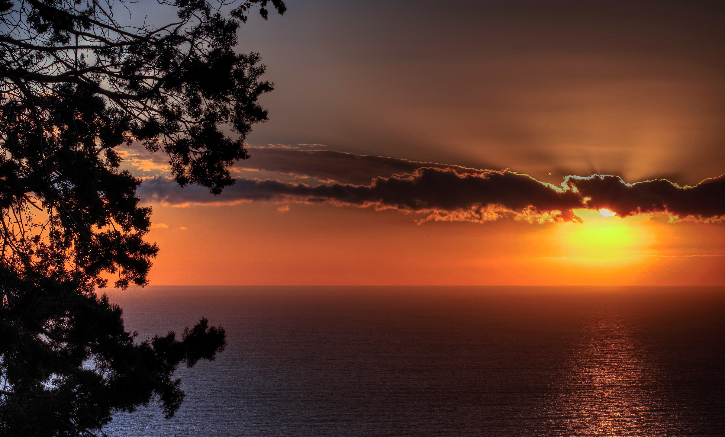 Sunset in late November ...