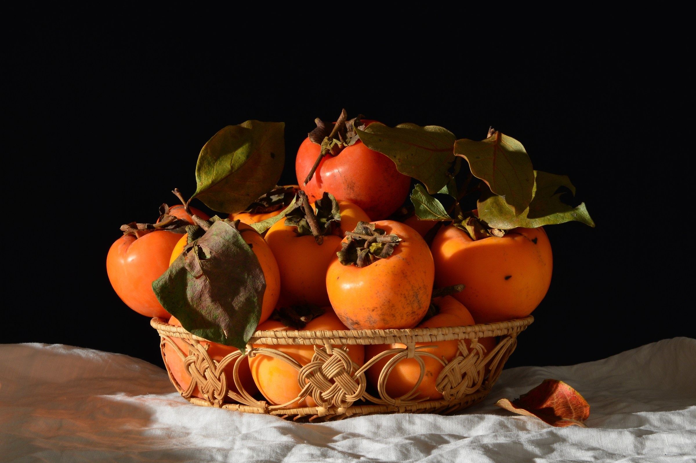 Basket with Persimmons