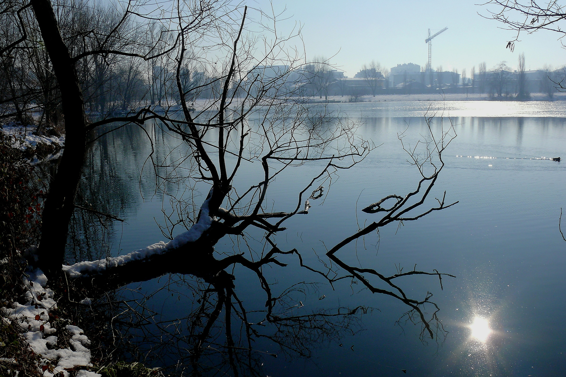 Winter in the Park of the quarries