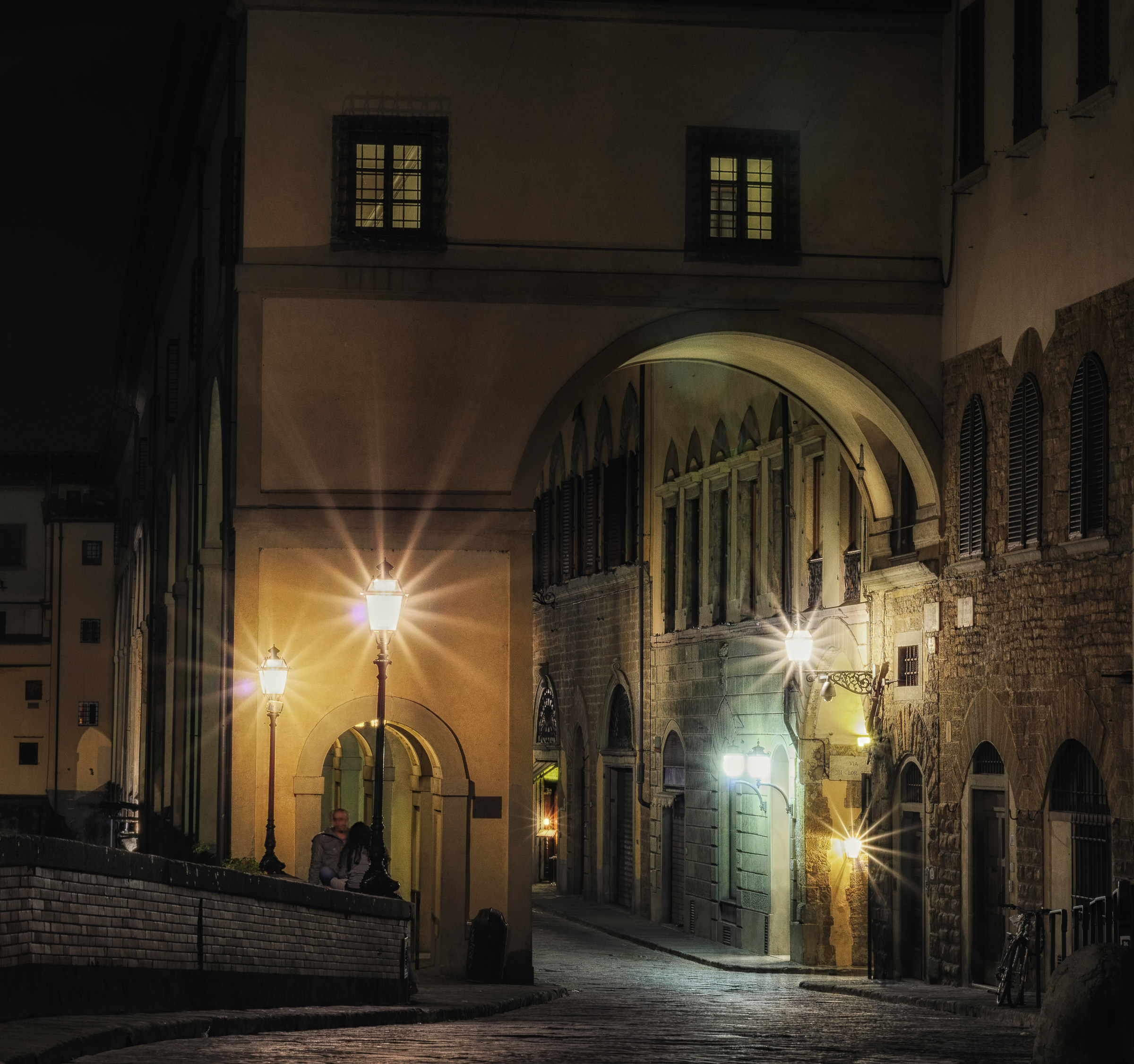 coppia di Ponte Vecchio