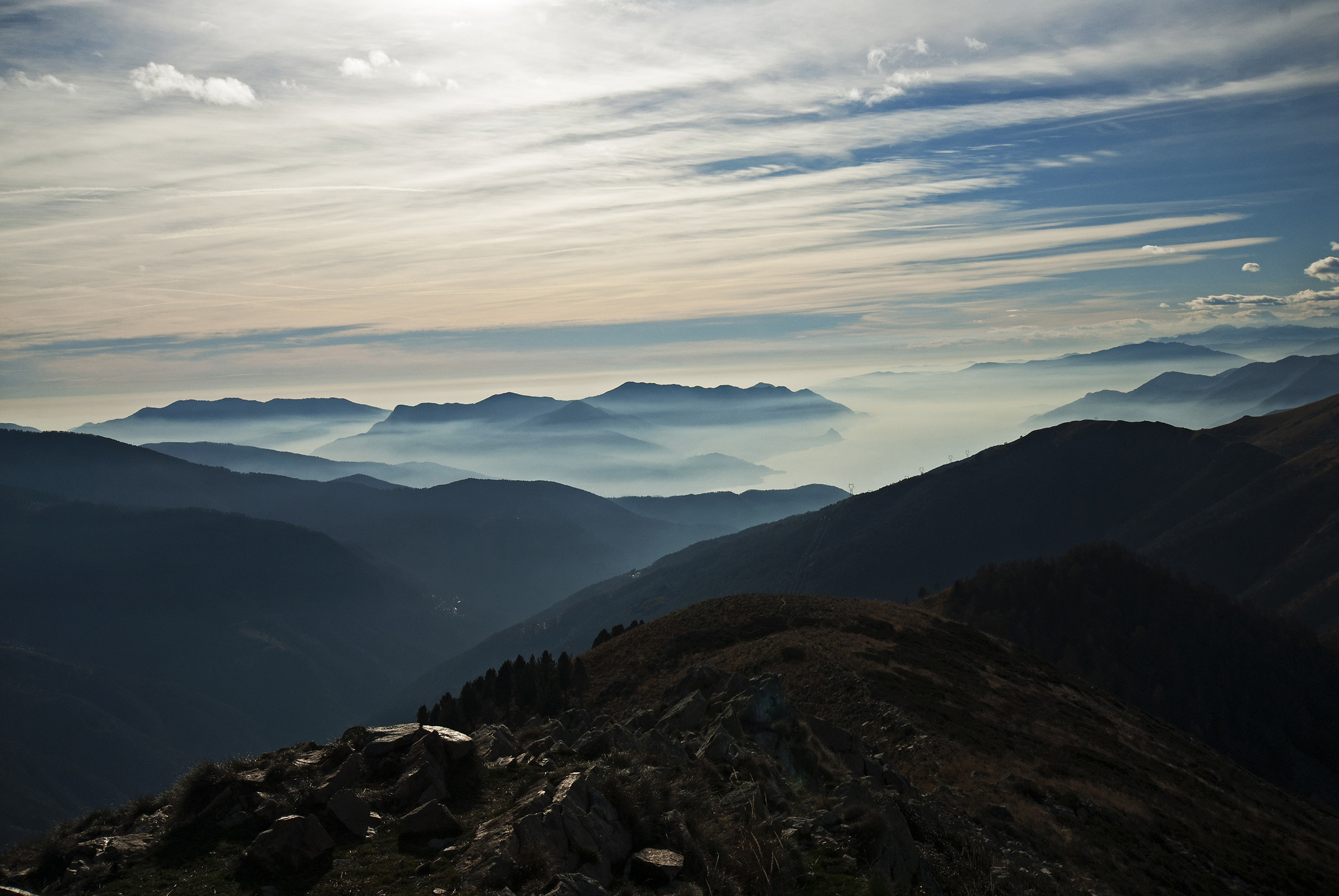 Fog on Lake Maggiore