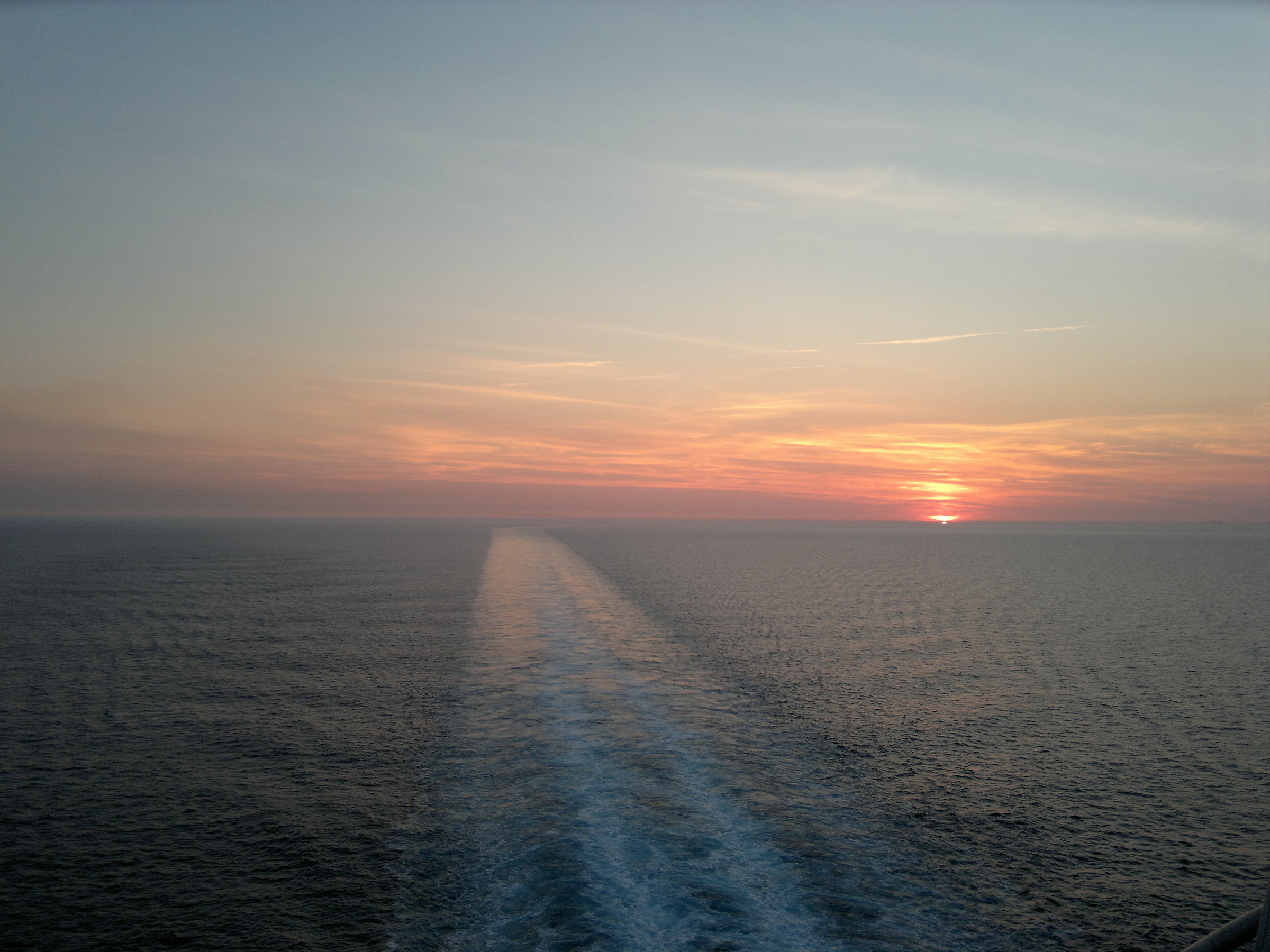 Tramonto dalla nave - 2a versione