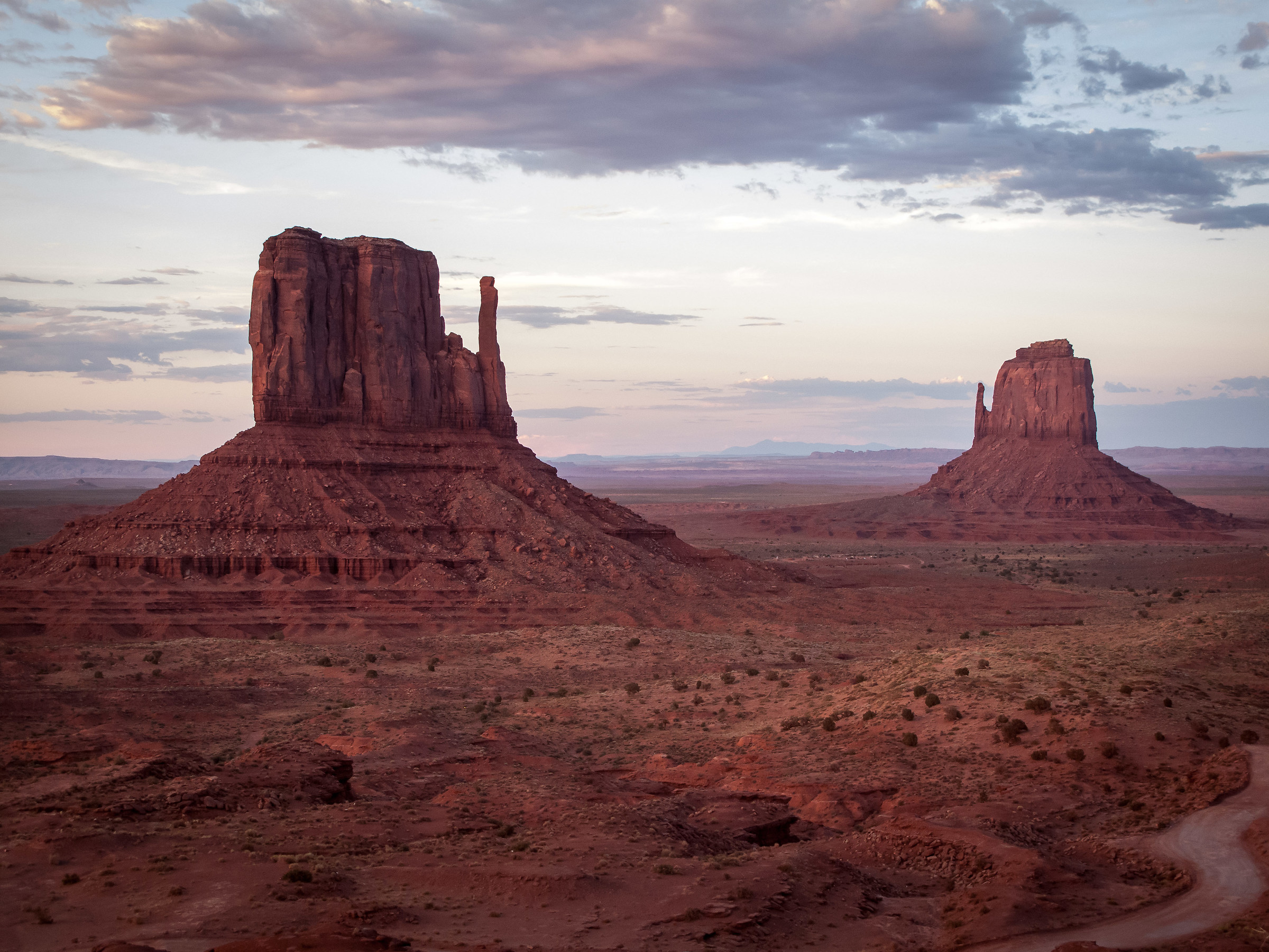 Sunset in Navajo Land .....