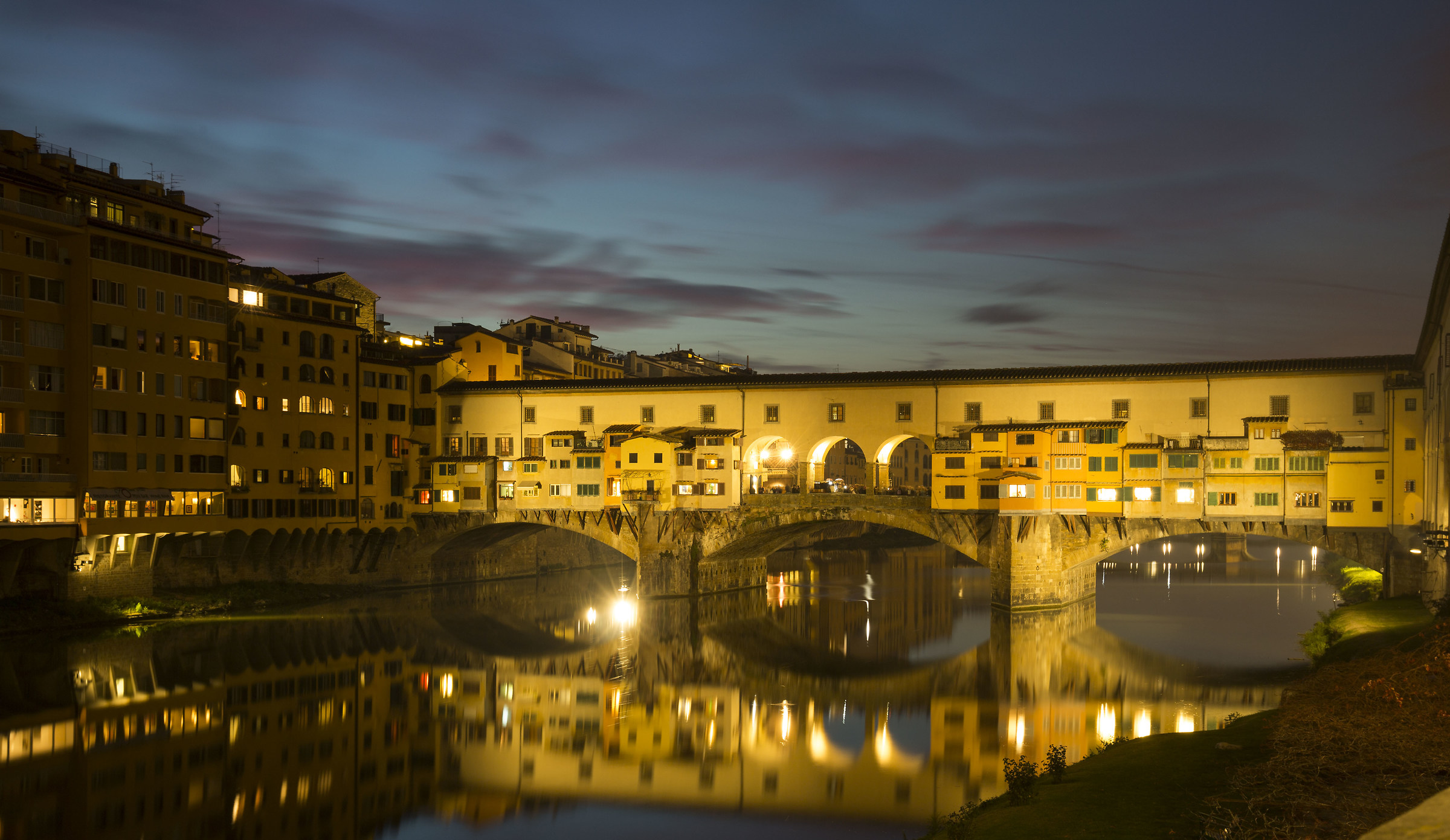 Ponte Vecchio at sunset, Florence
