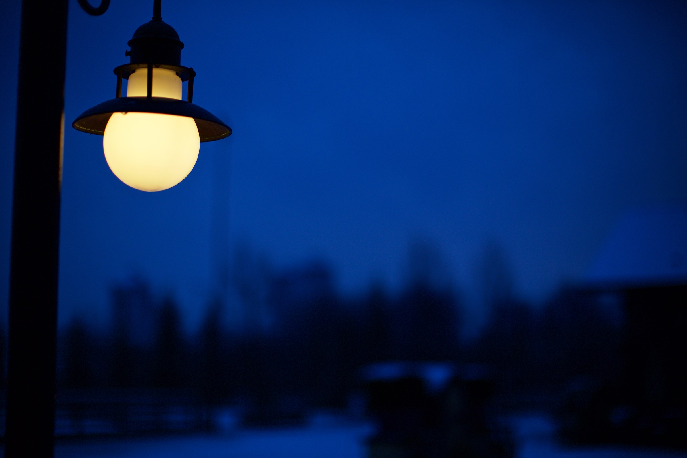 light in a winter night