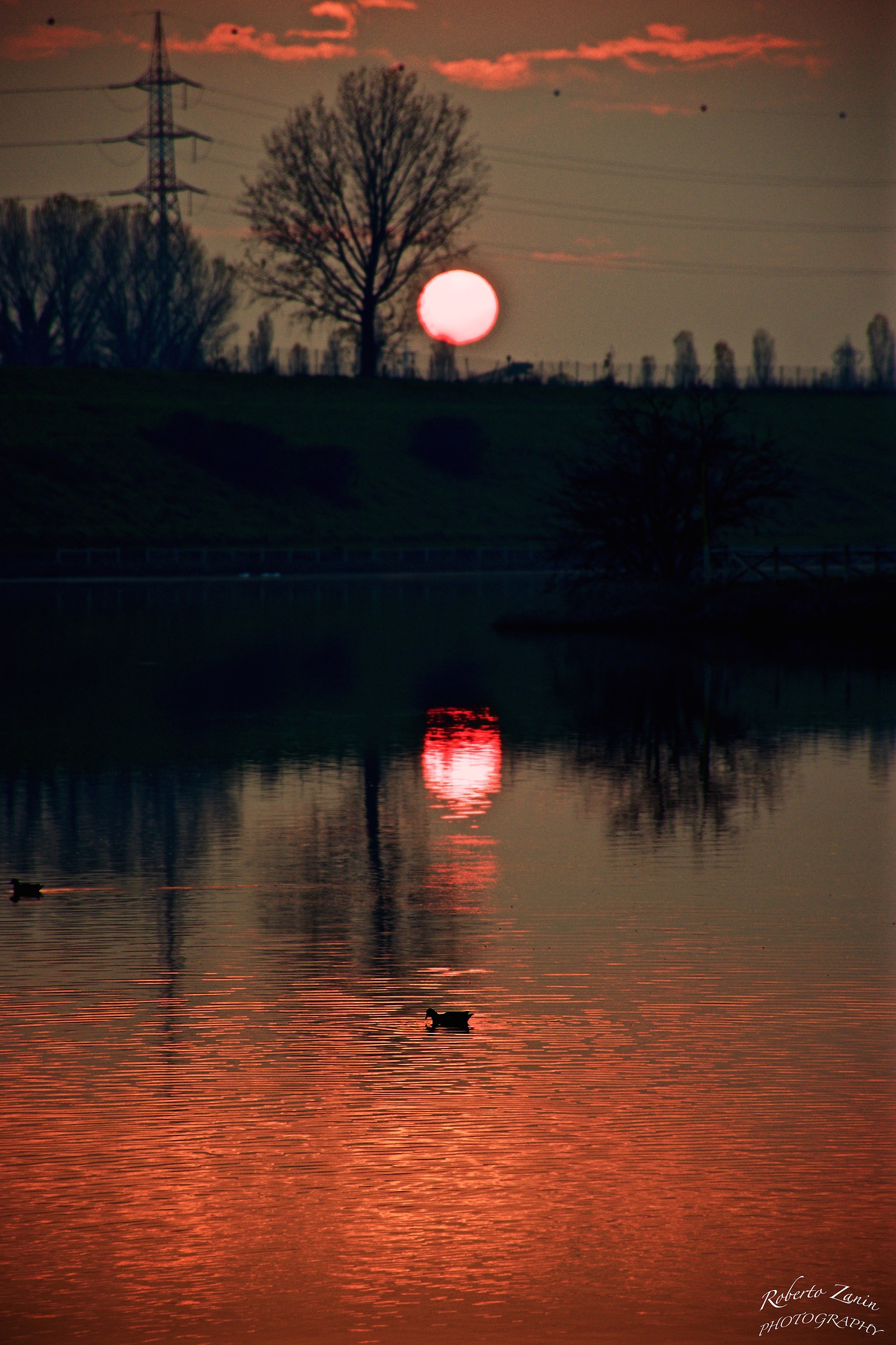 Tramonto al laghetto Increa