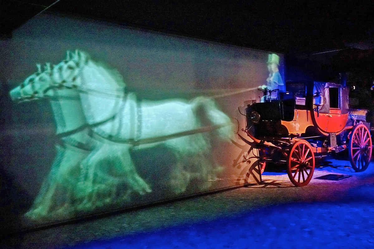 Carrozza con guida virtuale