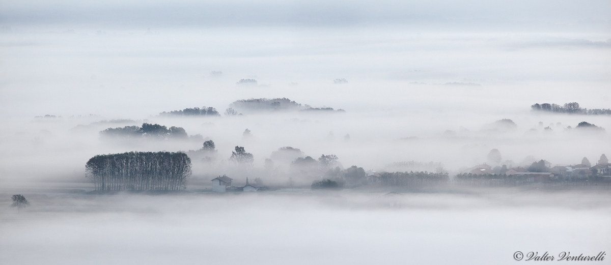 Fog on Lake Candia Canavese