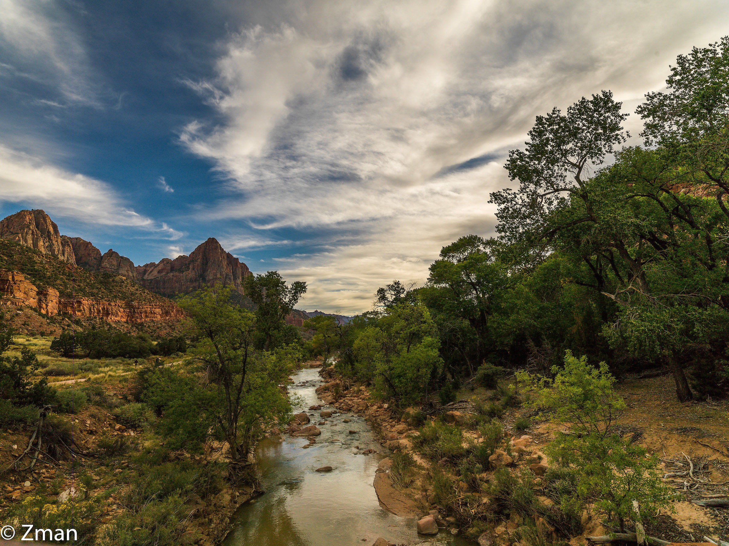 Zion National Park at Sunset