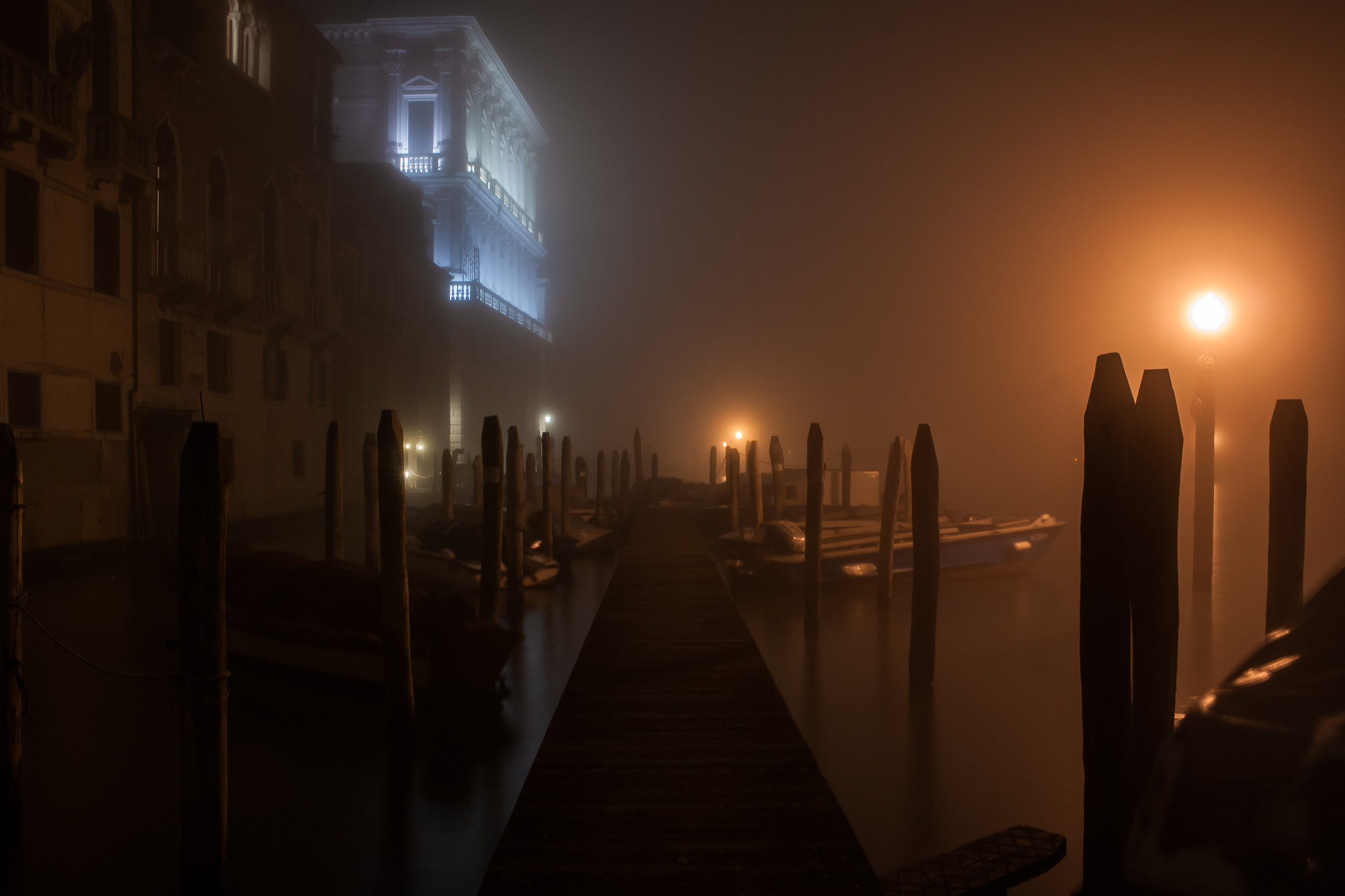 A small pier on a Grand Canal