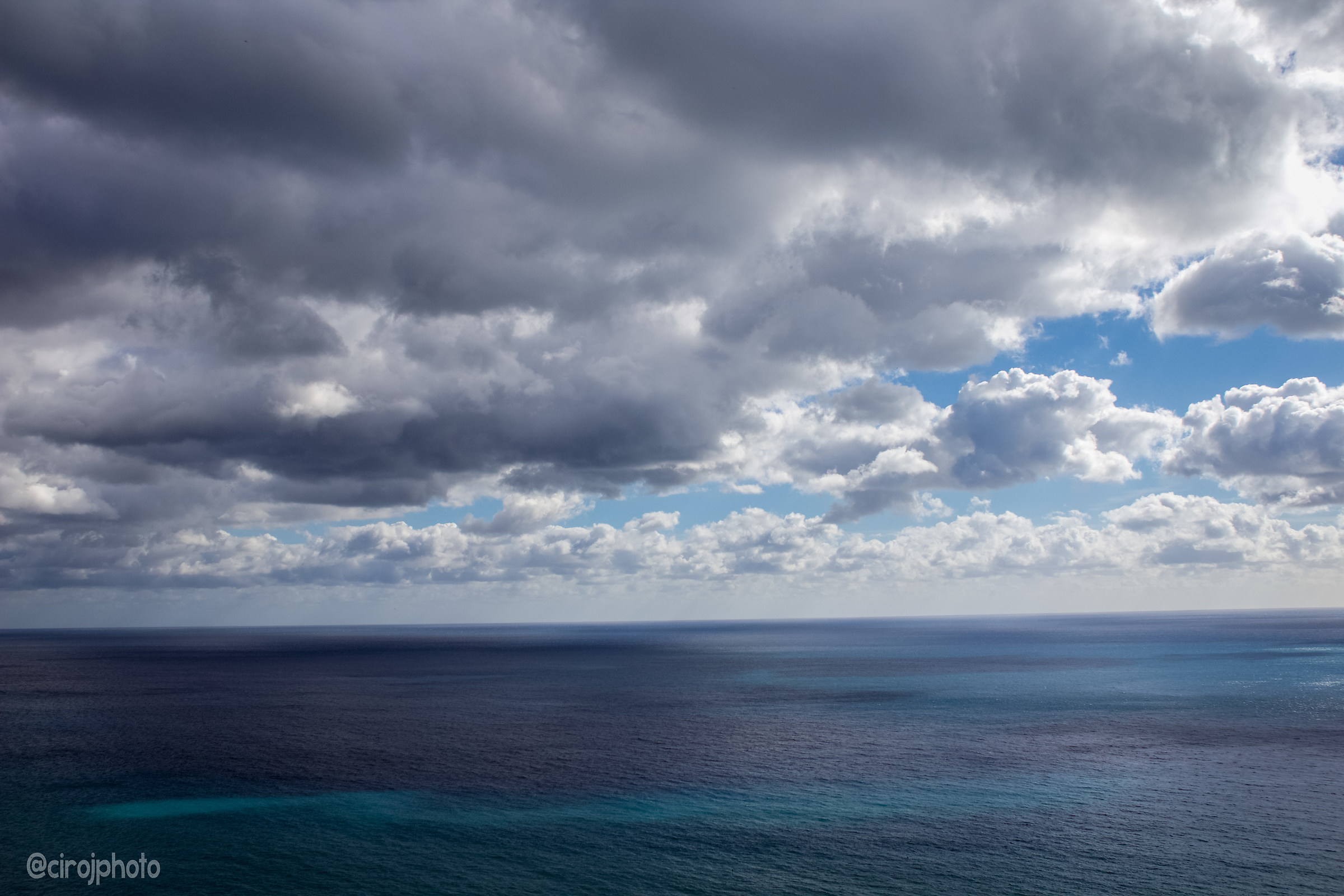 Clouds and sea