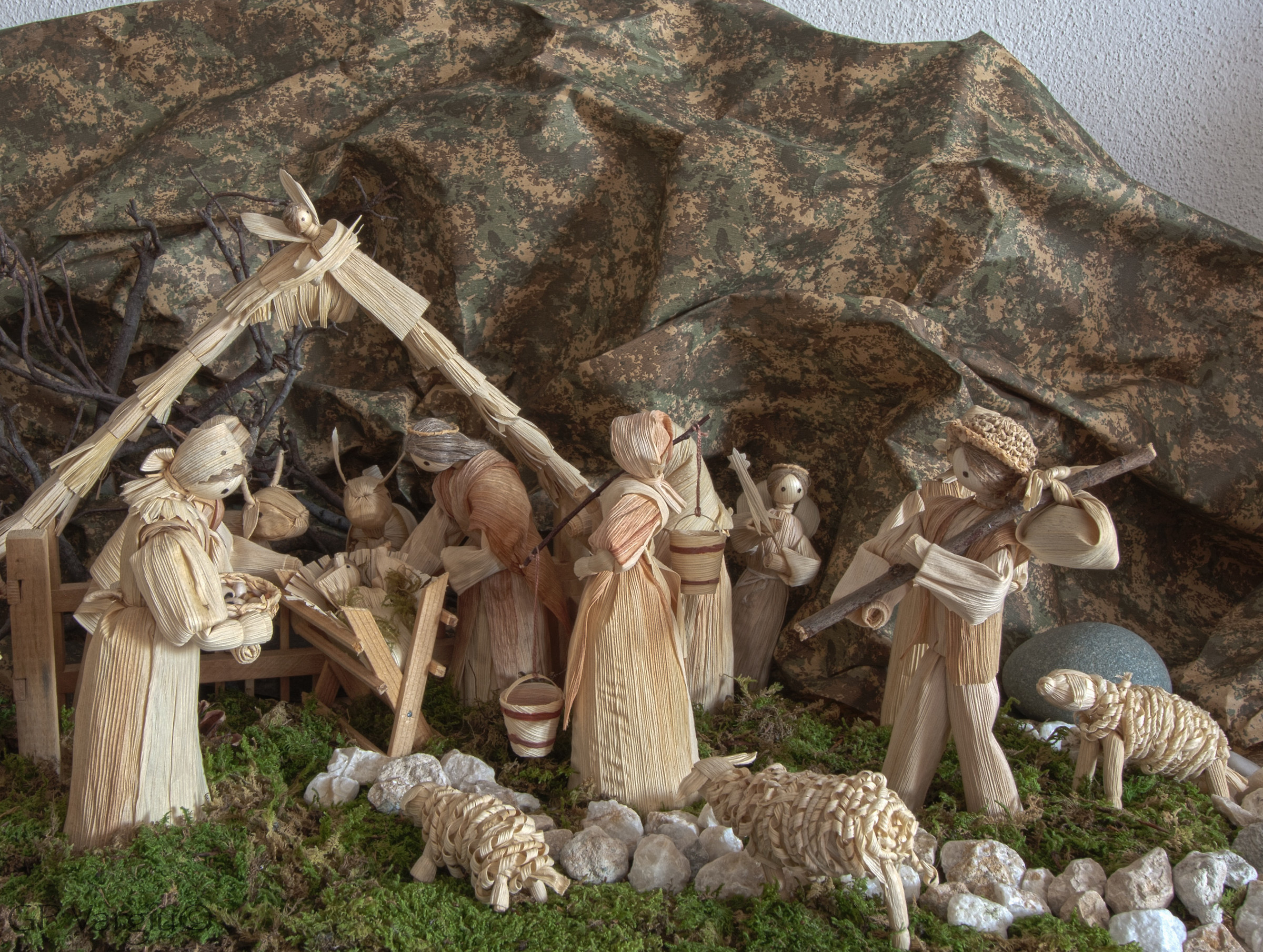 Presepio di foglie di mais