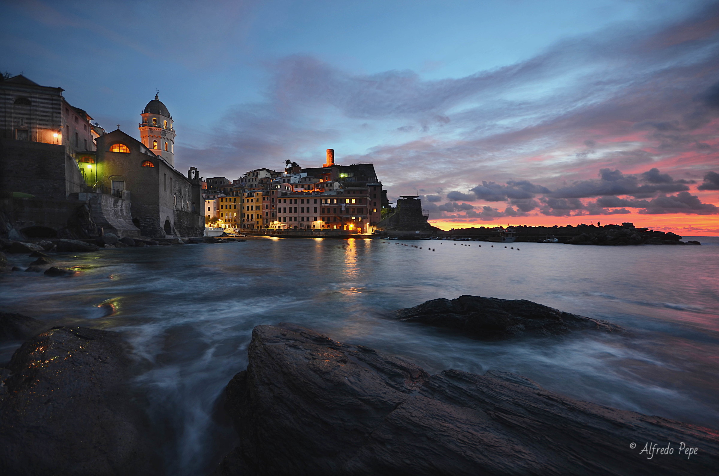 Last light in Vernazza