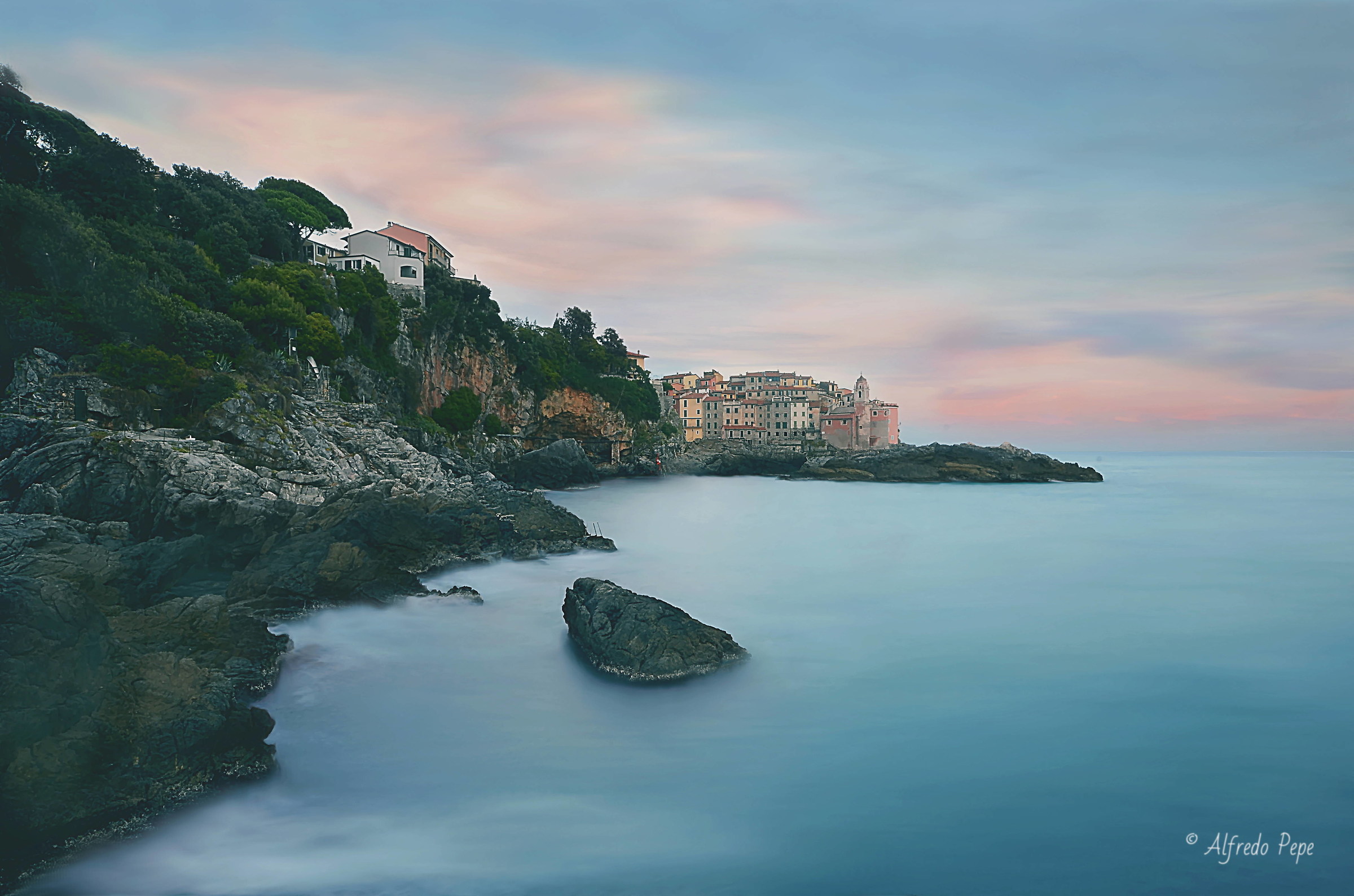 On the cliff in Tellaro