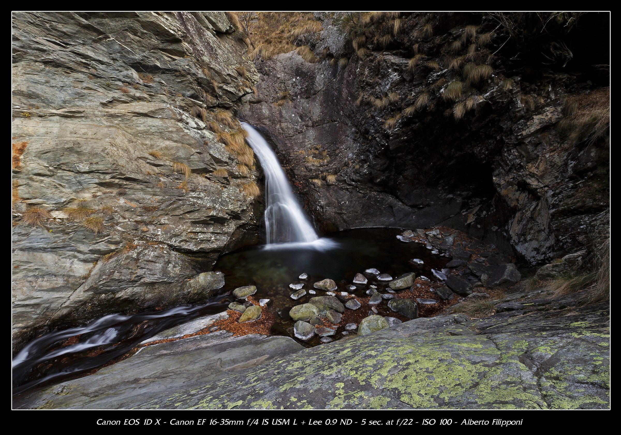 Waterfall in the rock