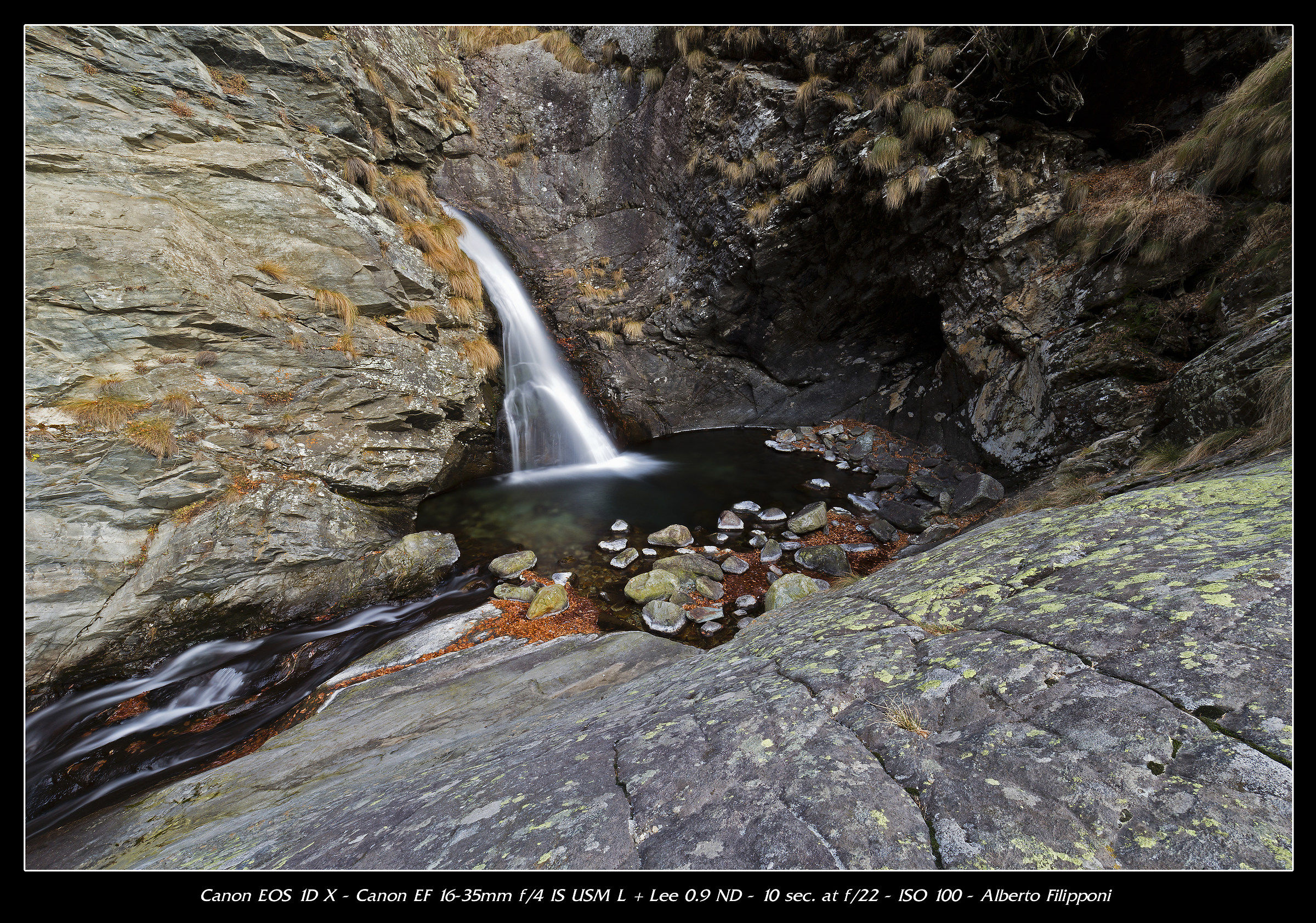 Waterfall in the rock