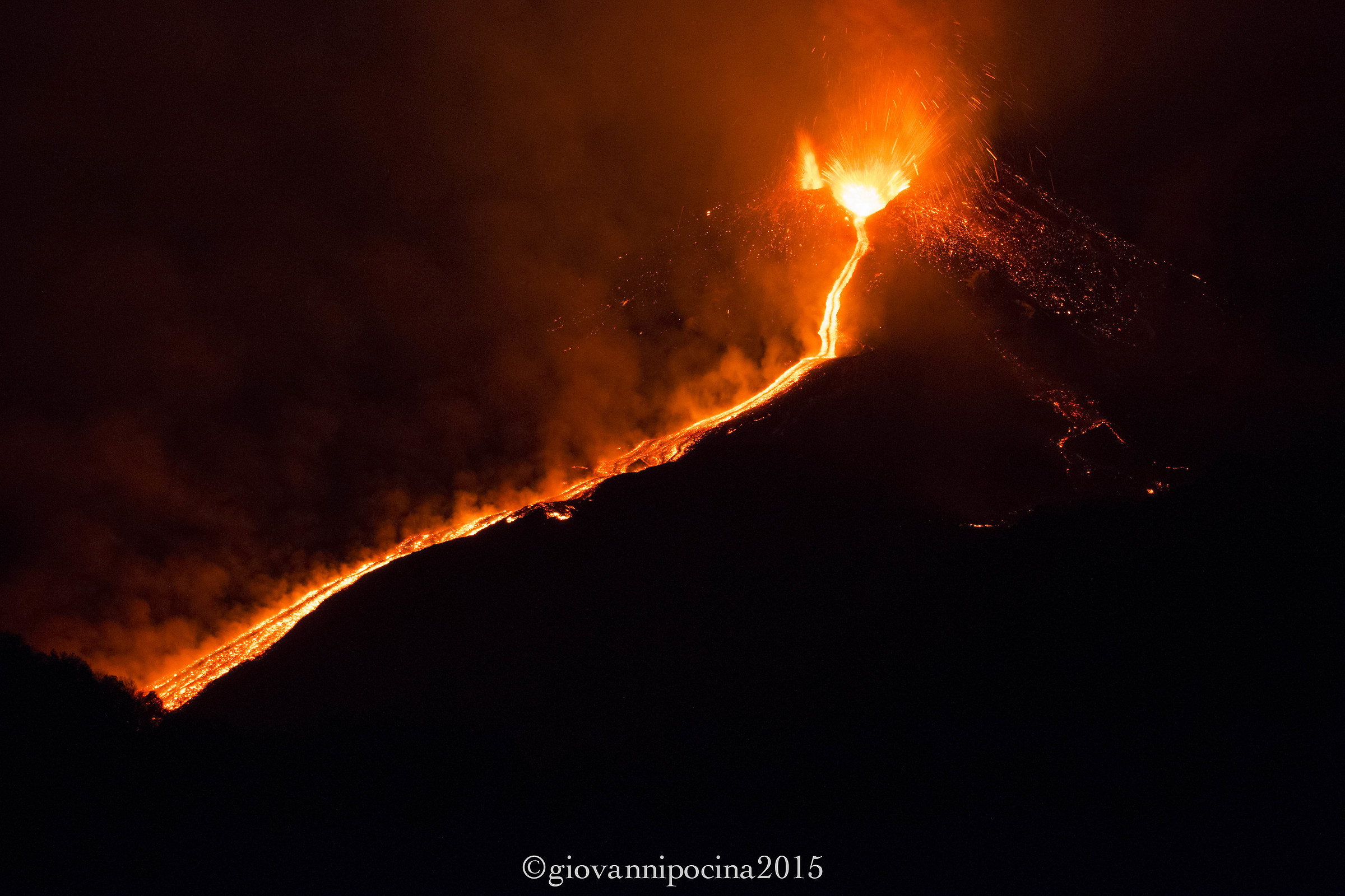 Etna Eruzione 6 Dicembre 2015