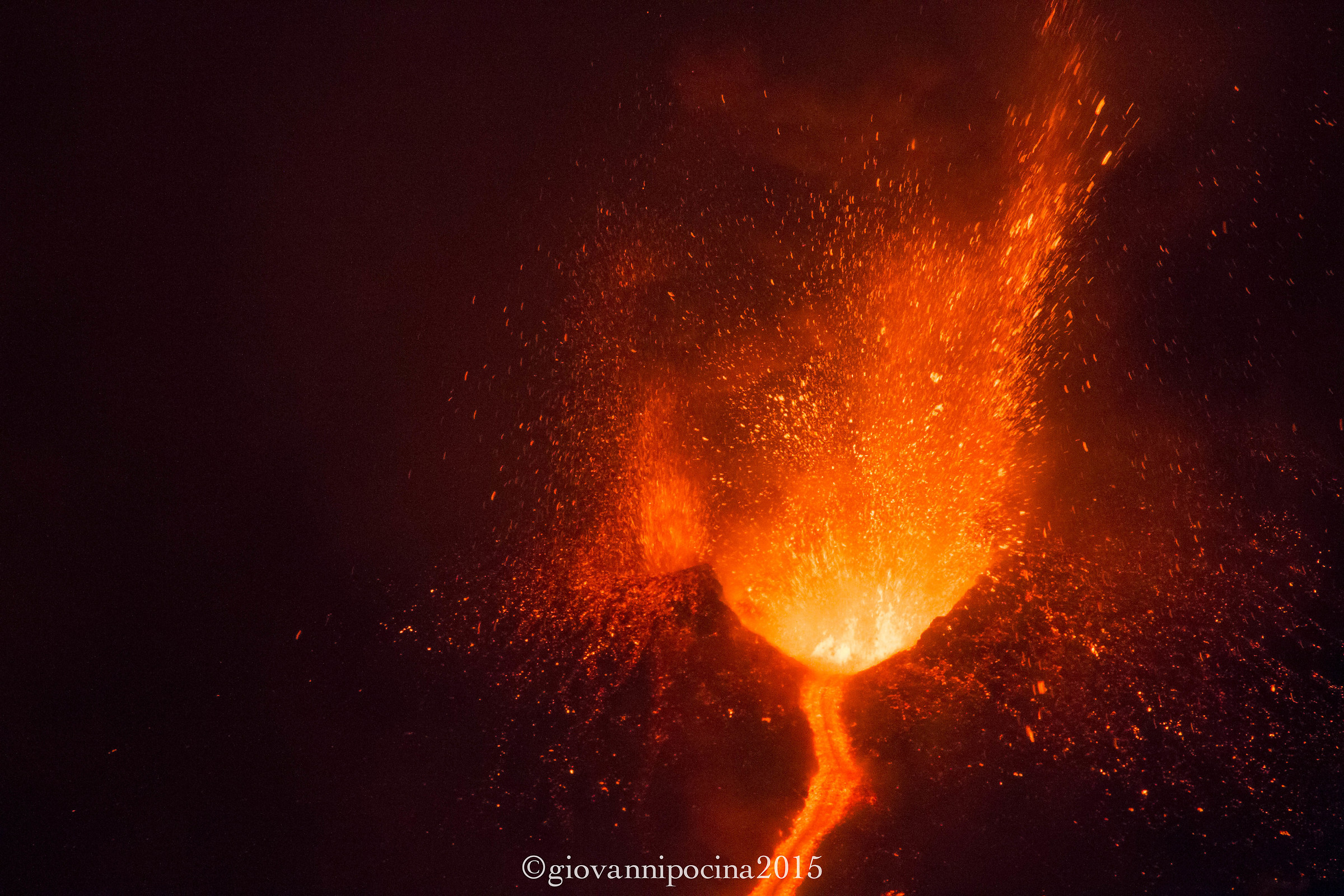 Etna Eruzione 6 Dicembre 2015