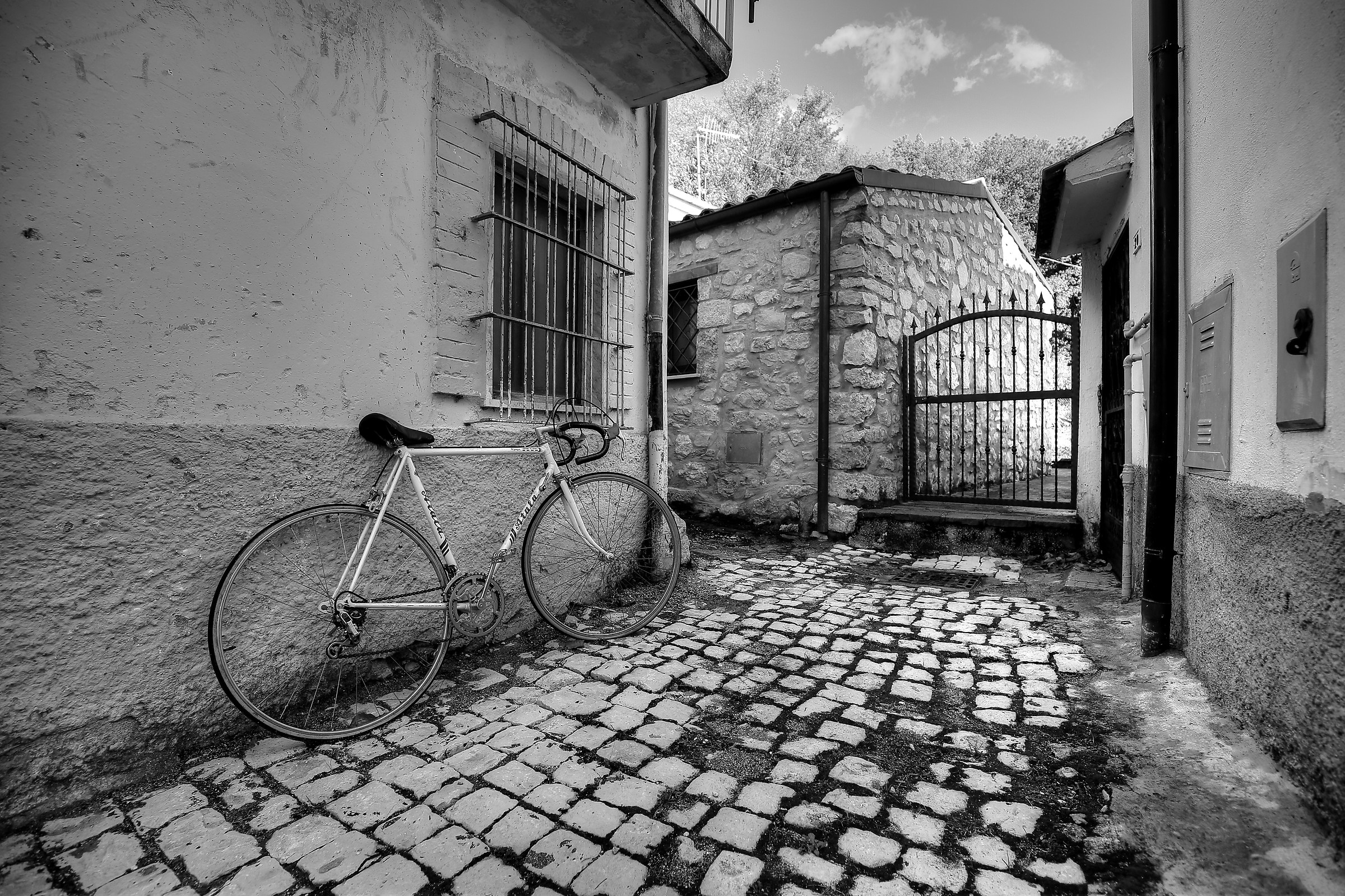 250 inhabitants and a racing bike