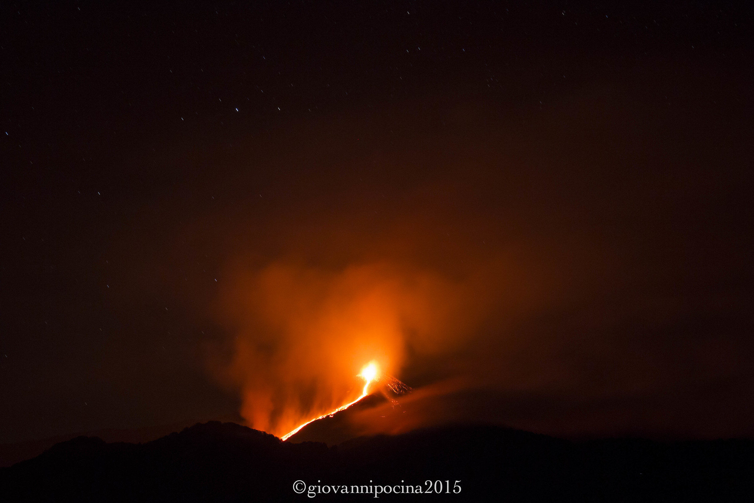 Etna Eruzione 6 Dicembre 2015