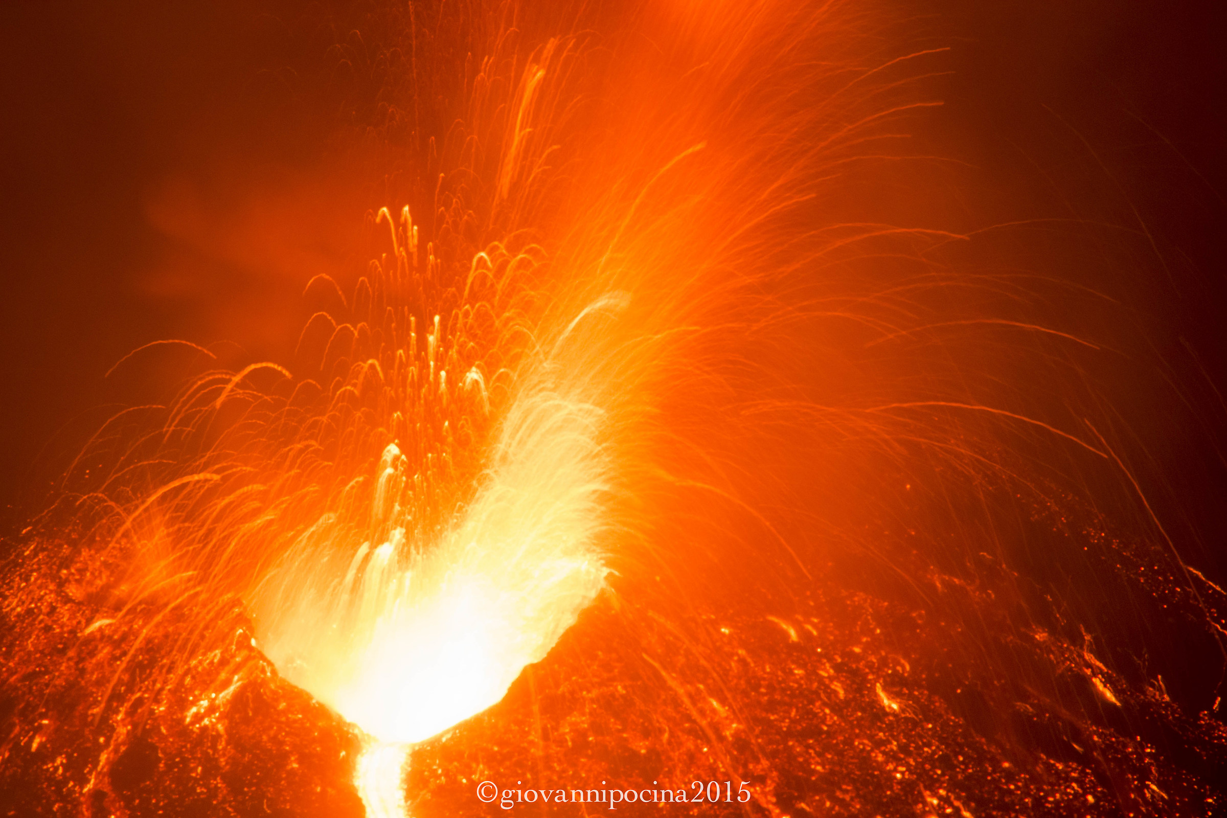 Etna Eruzione 6 Dicembre 2015