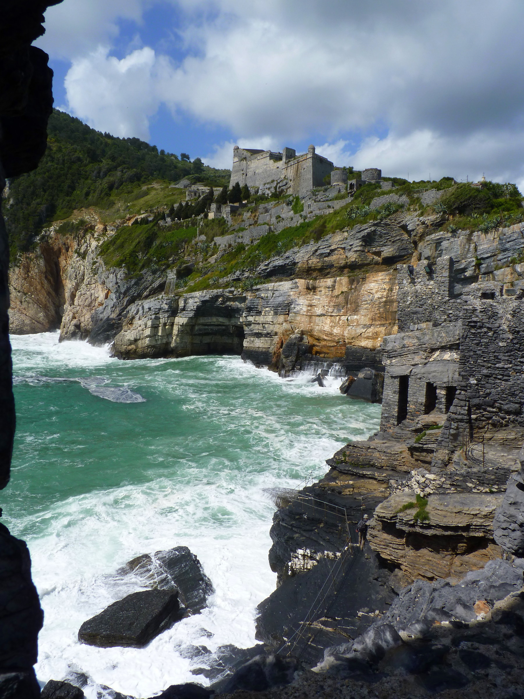 Doria Castle seen from cave Byron