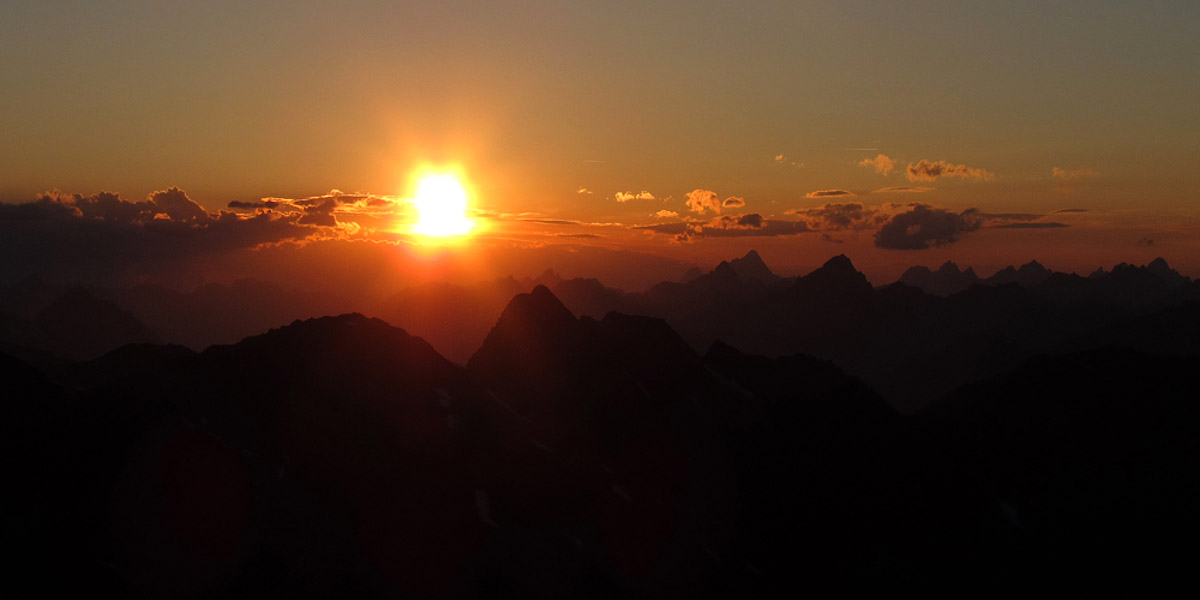 Tramonto verso la Svizzera