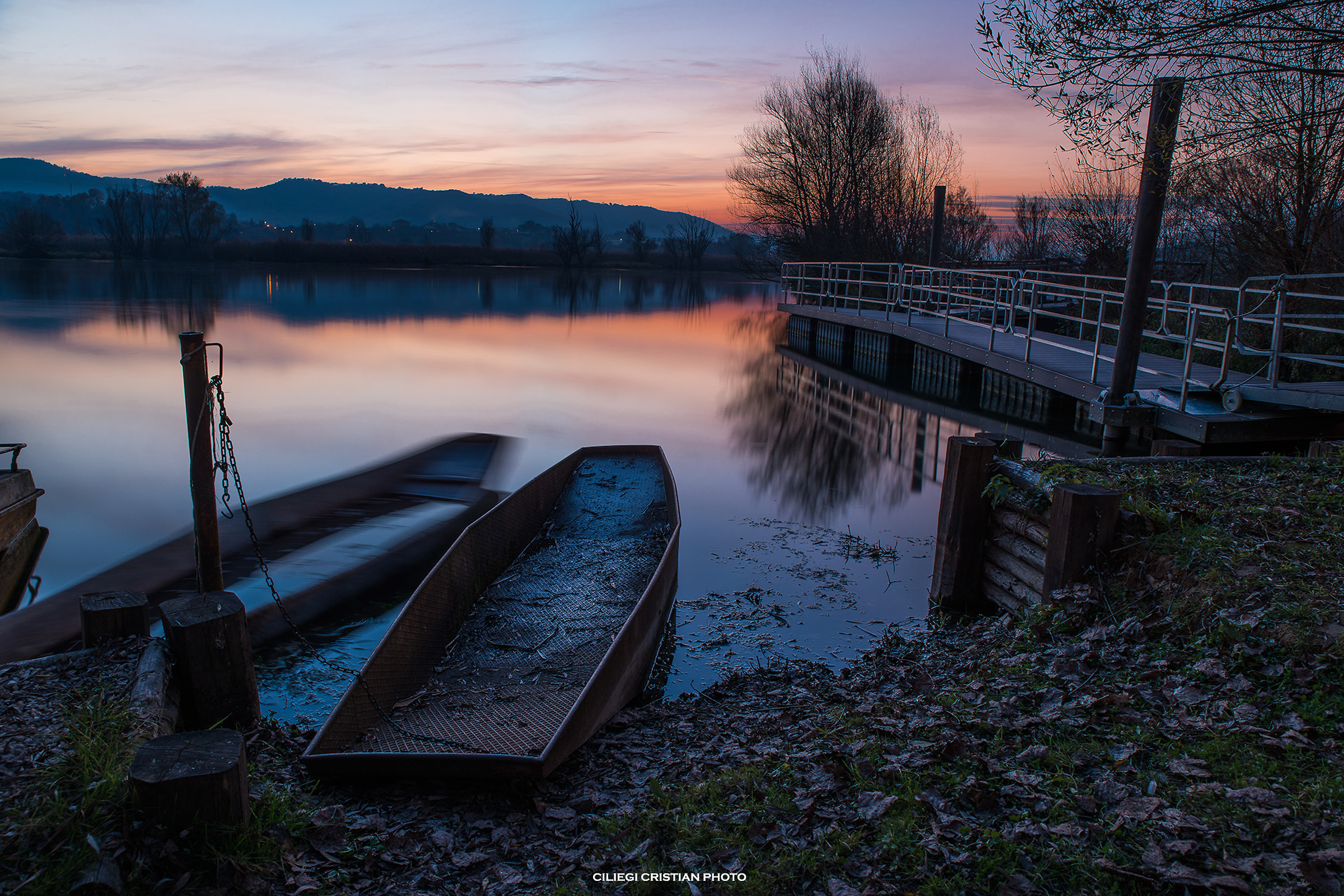 Tramonto sul Lago di Posta Fibrena