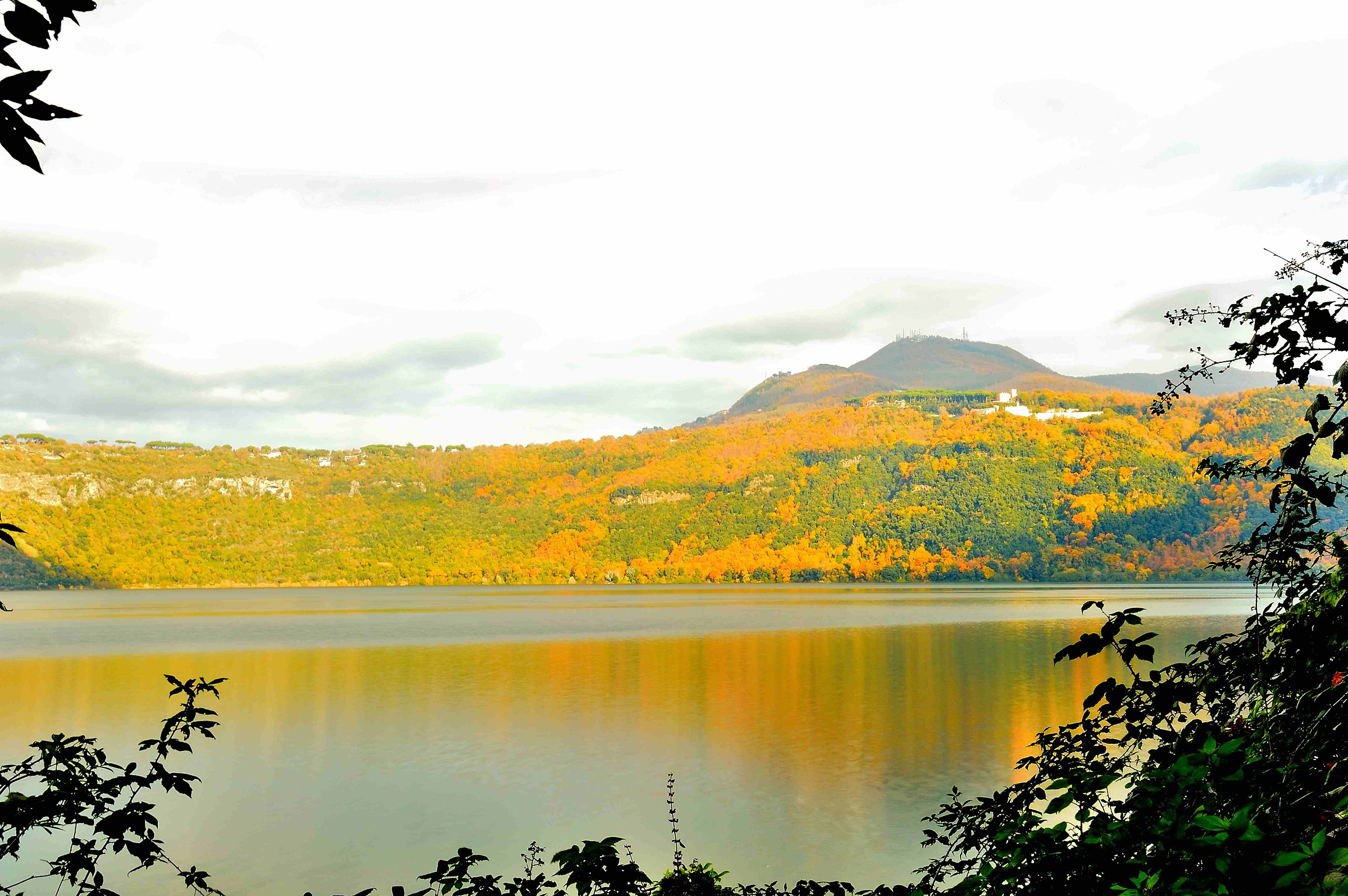 Giallo d'autunno nel lago
