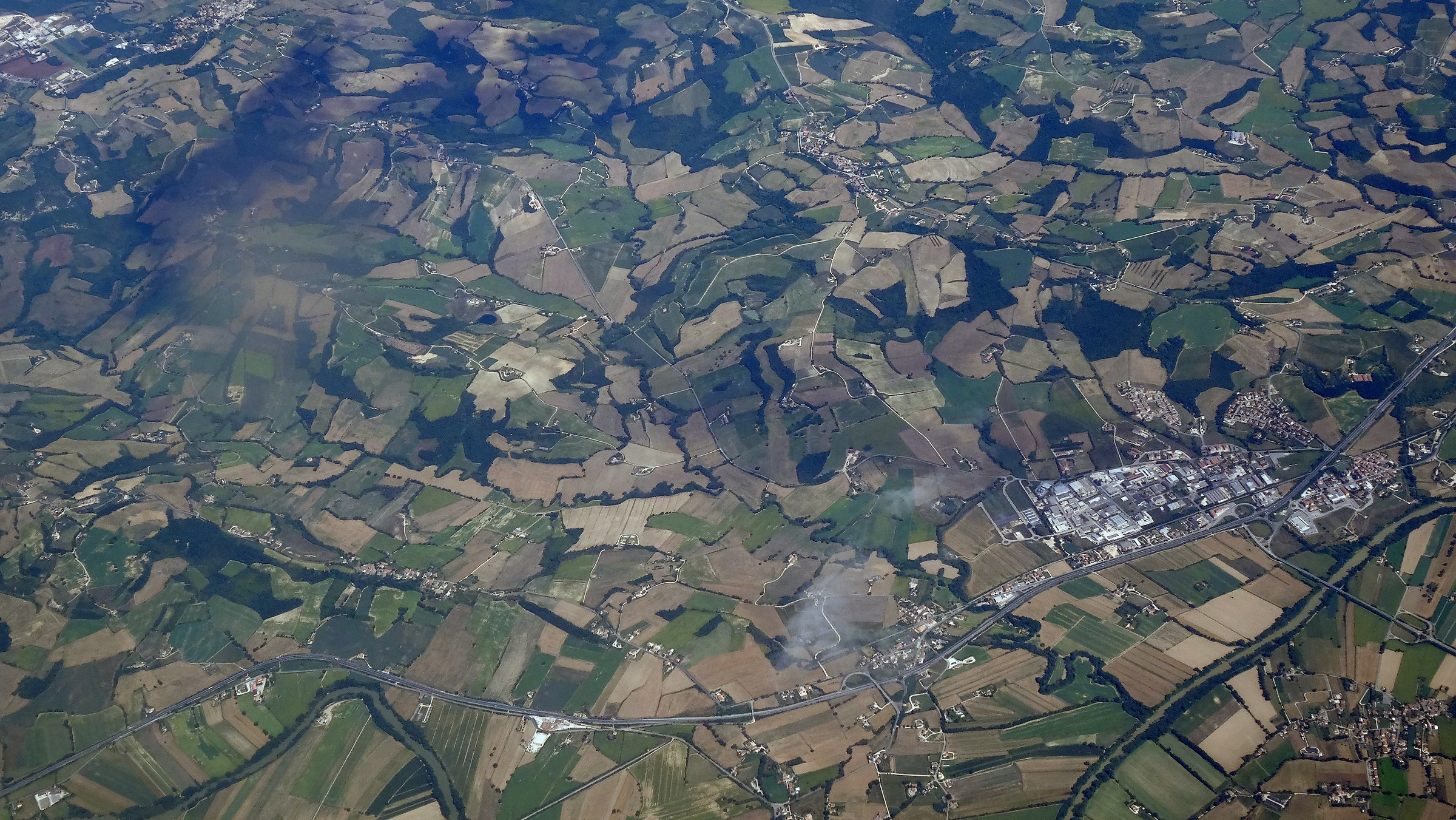 In flight on Europe 2