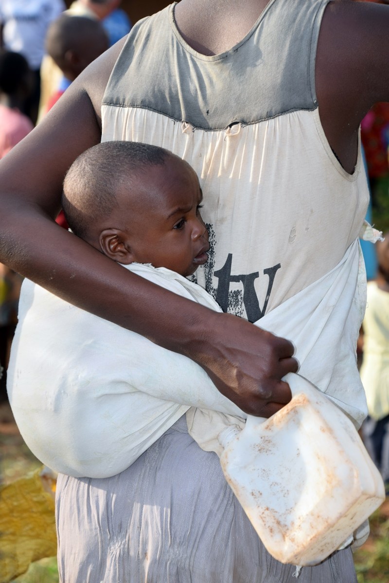 A Mother's Protective Arm