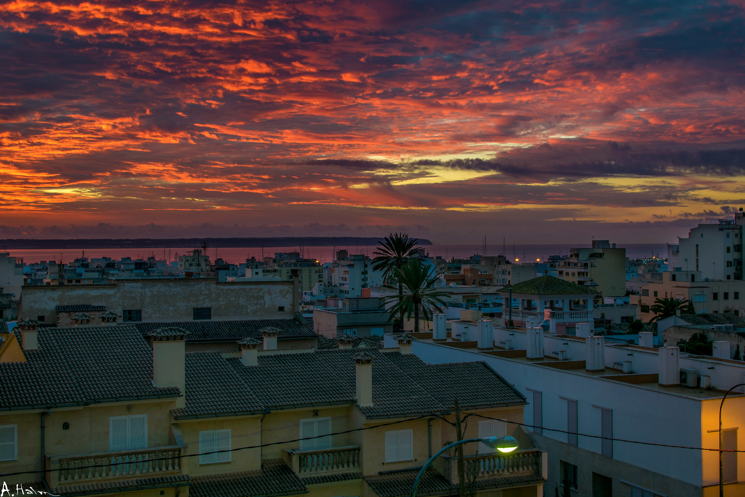 sunrise incredibile a Palma