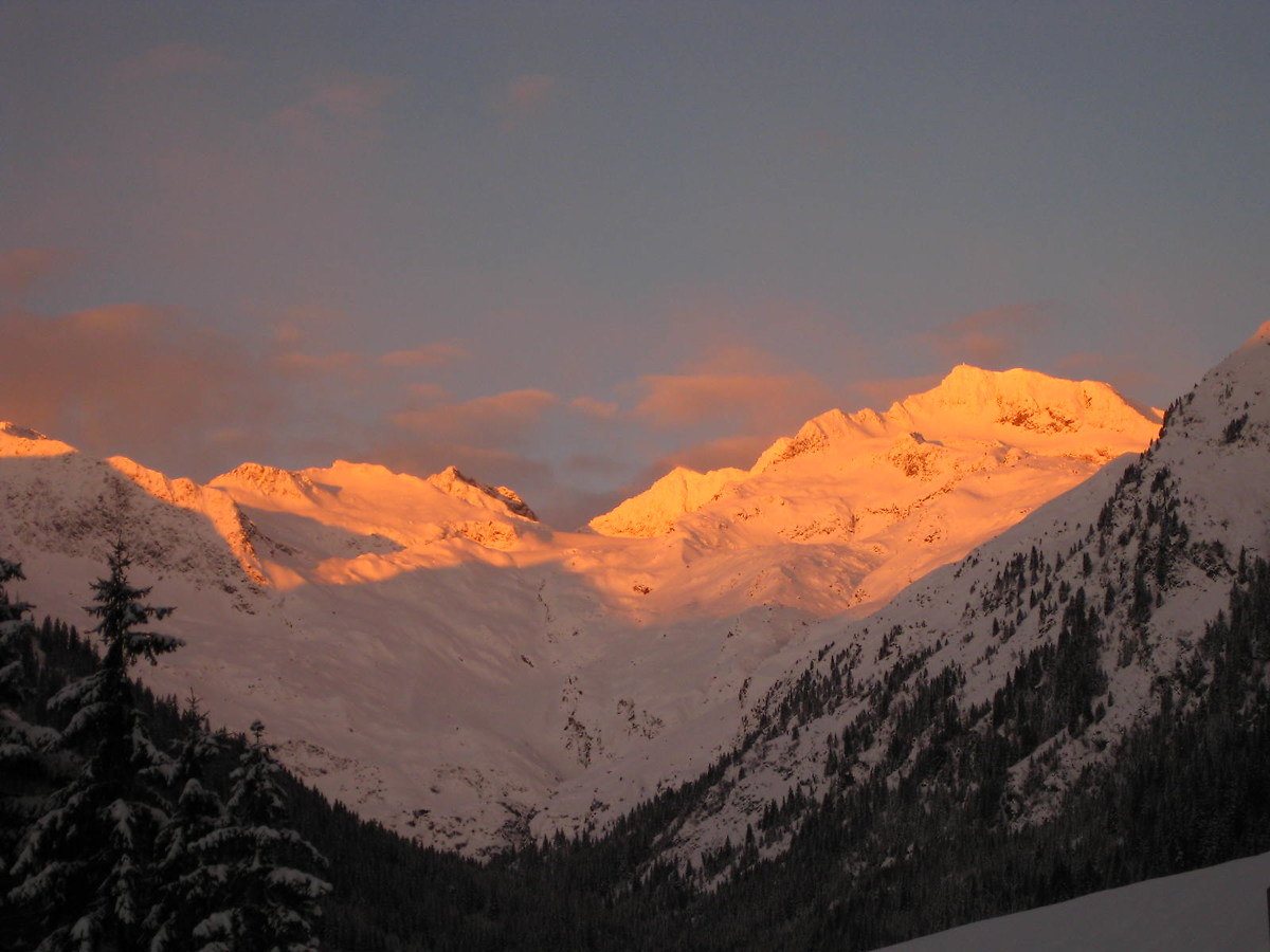 The first light of dawn