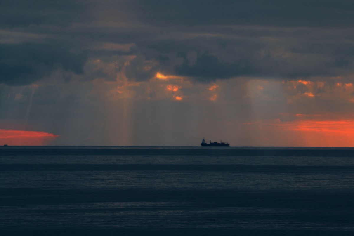 Sunset in the clouds.