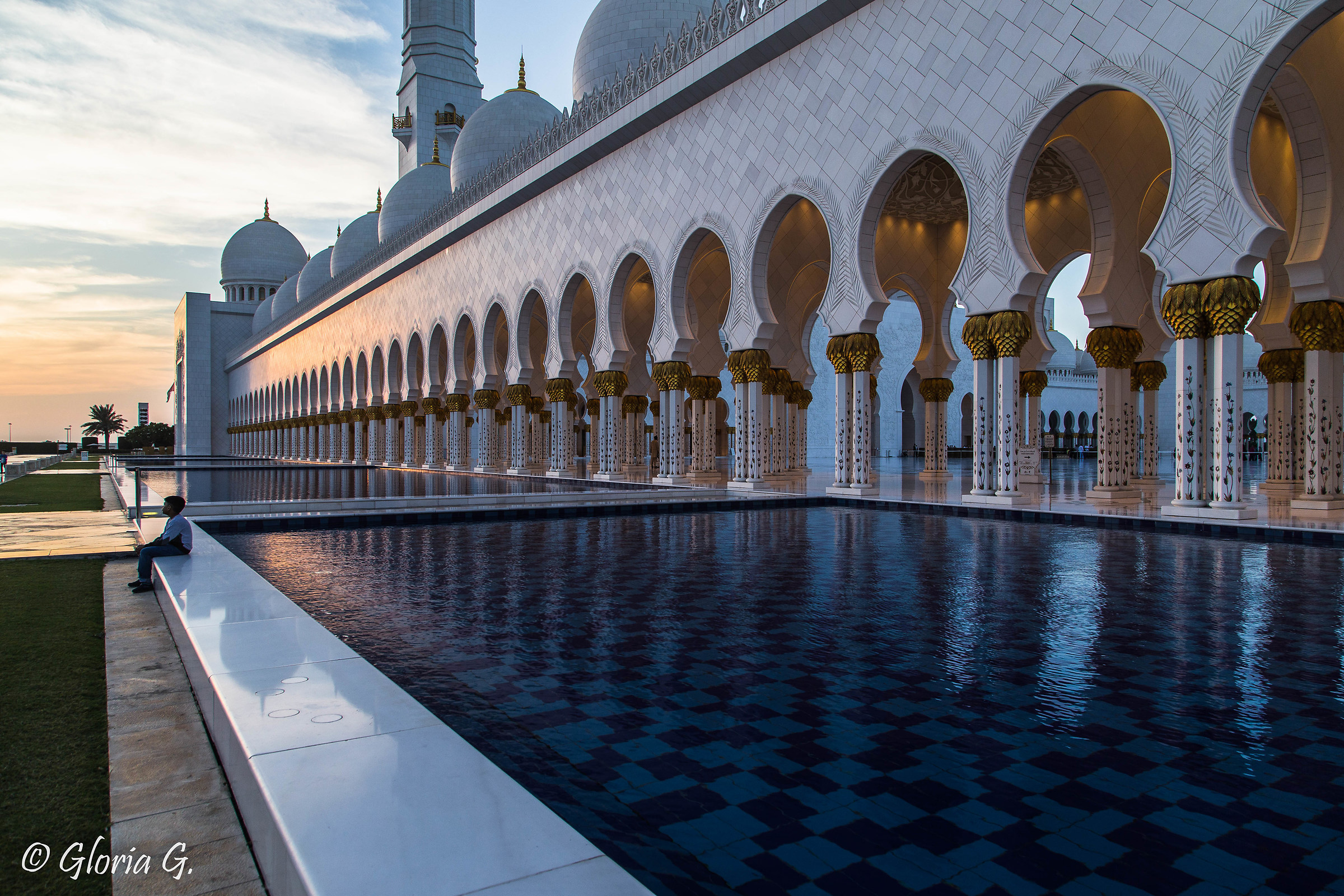 Mosque at sunset