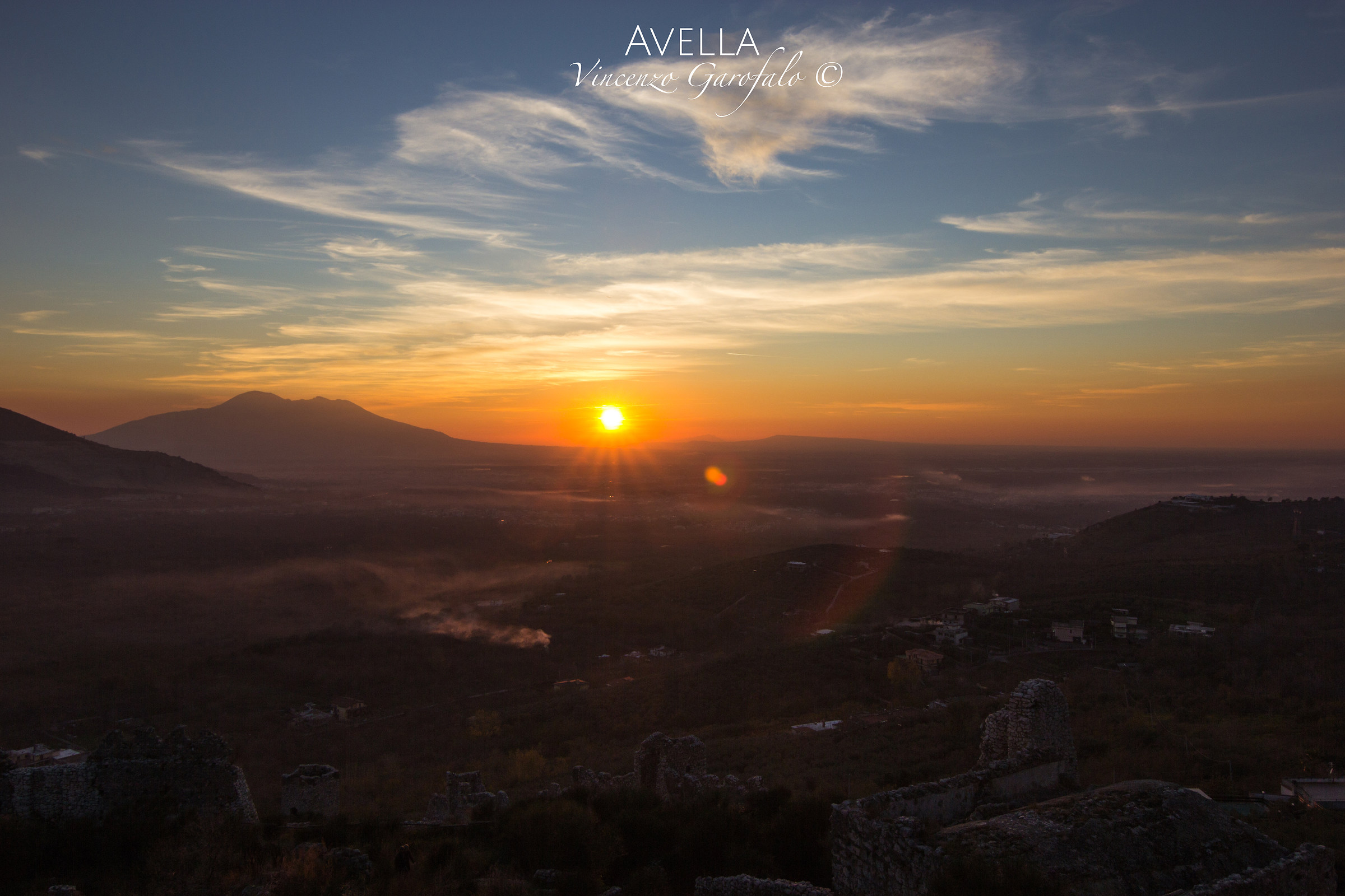 Sunset Mount Vesuvius