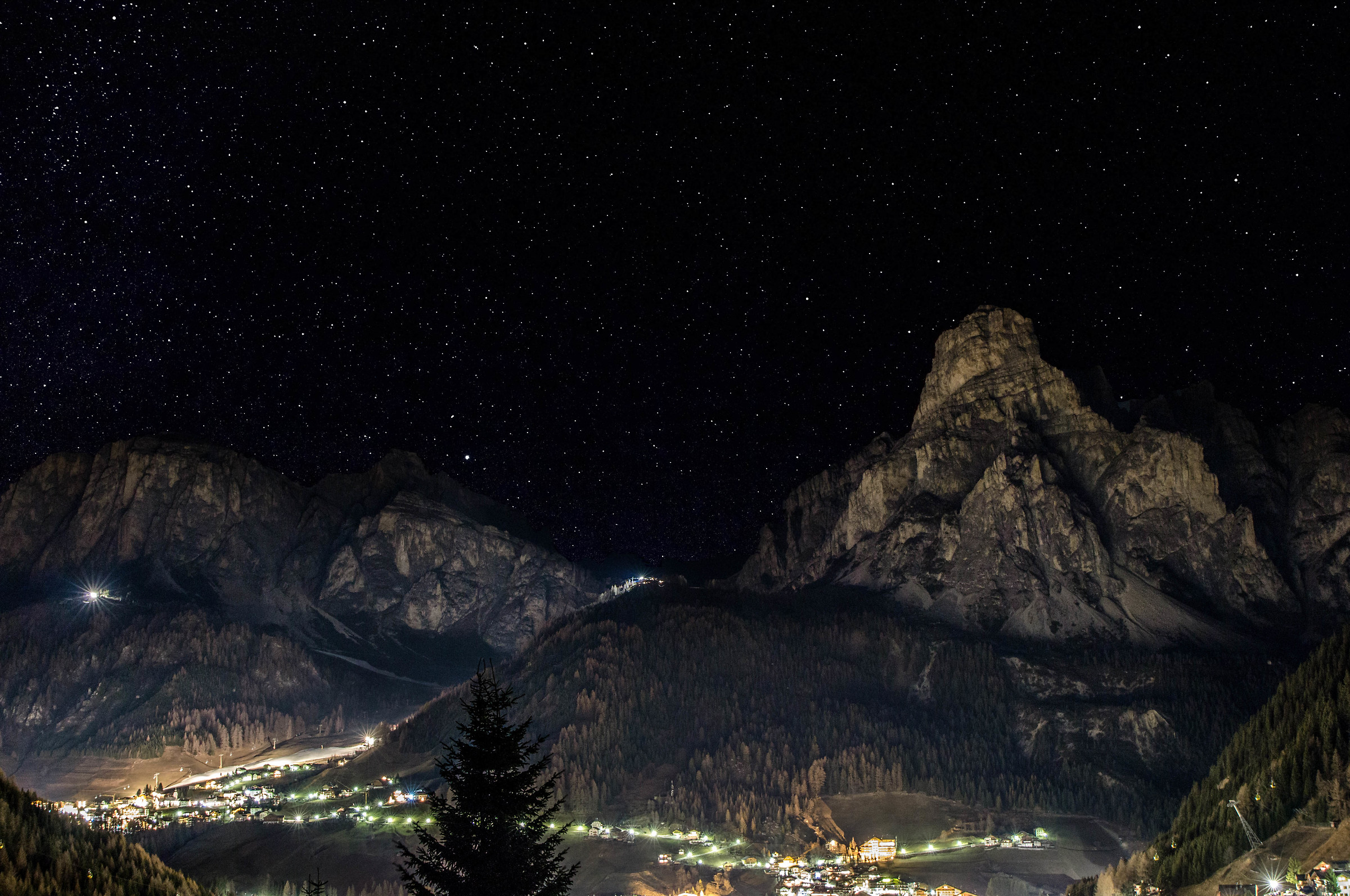 Notte stellata in Val Badia
