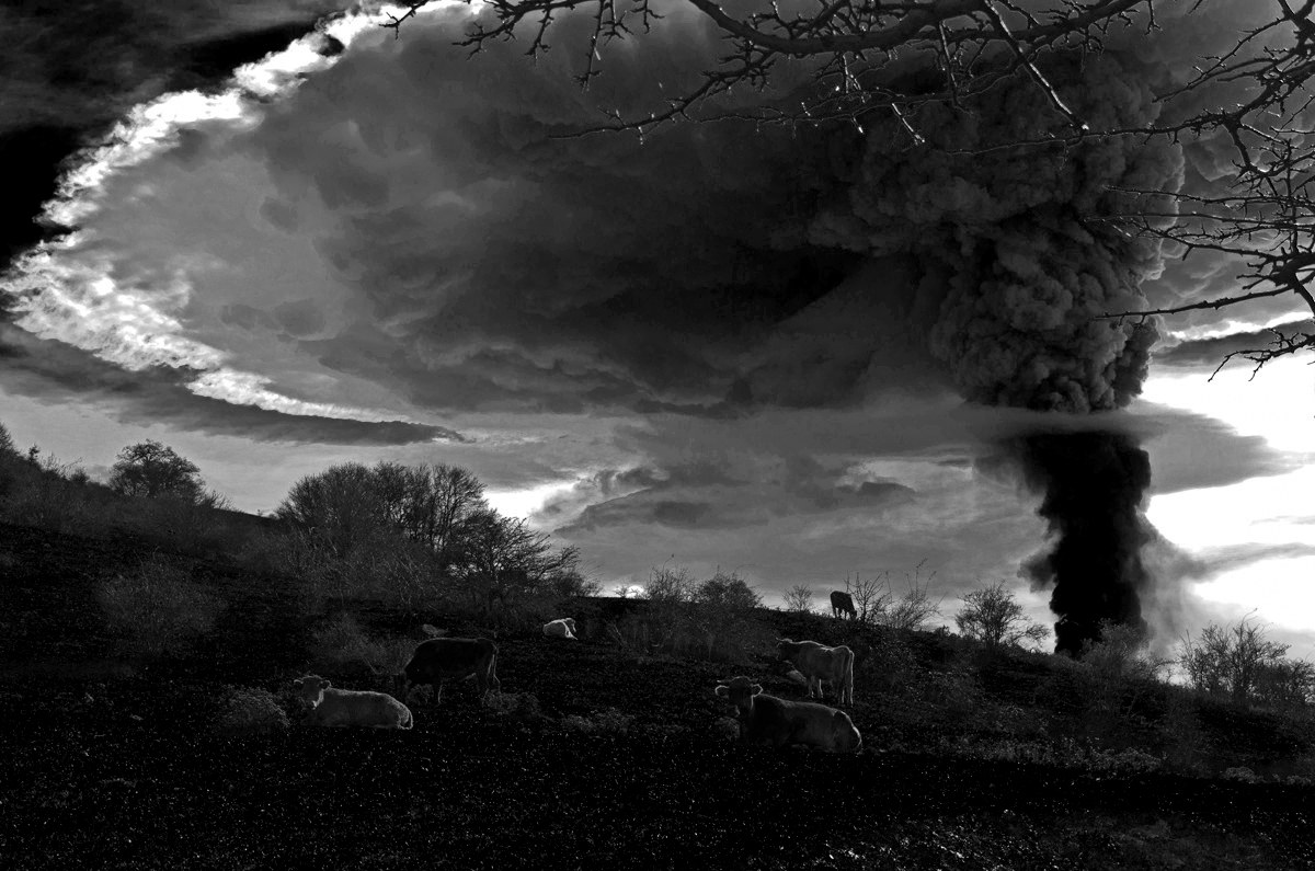 Eruzione Etna del 4 dic. 2015  B/N