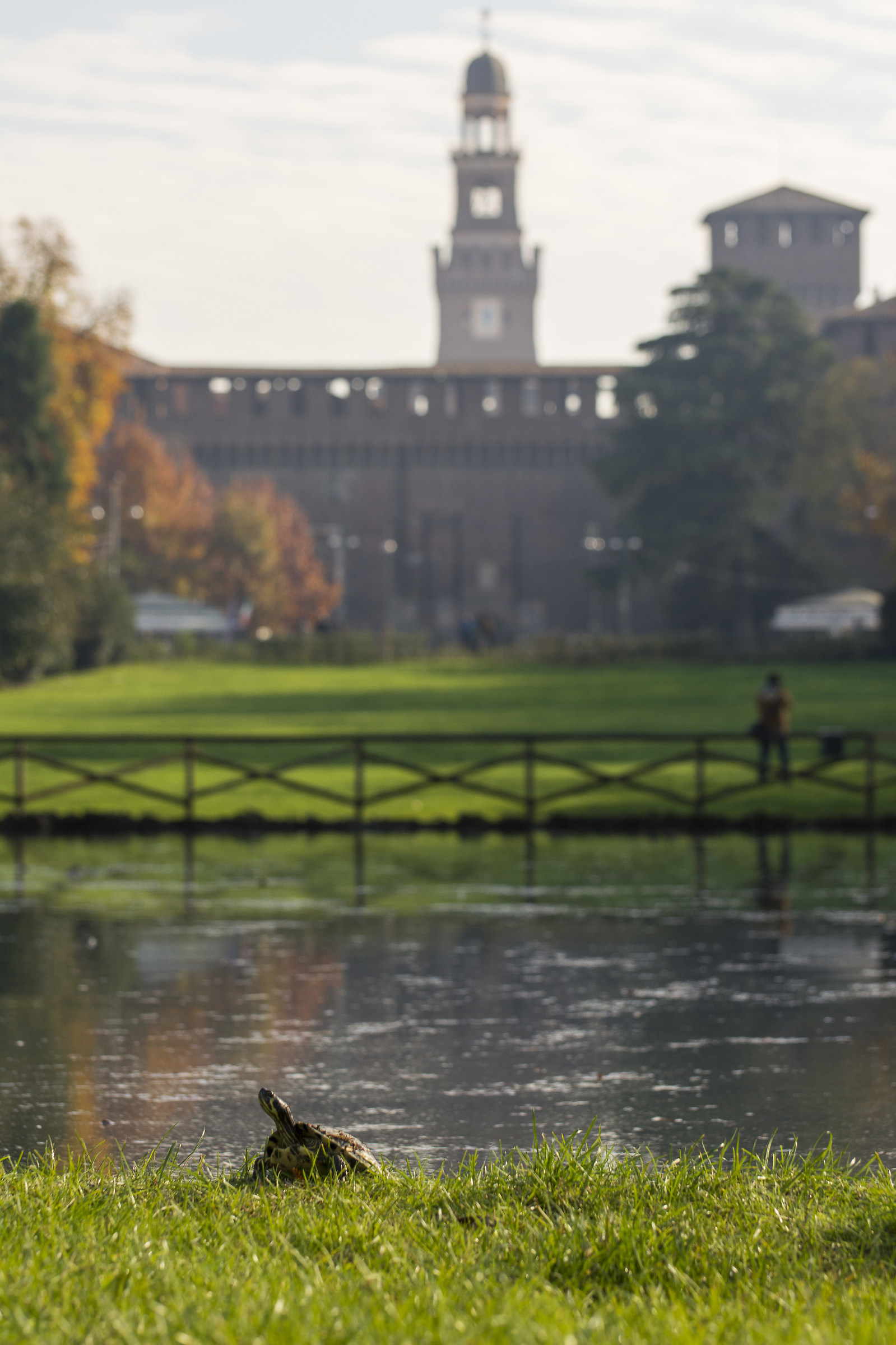Turista in Parco Sempione