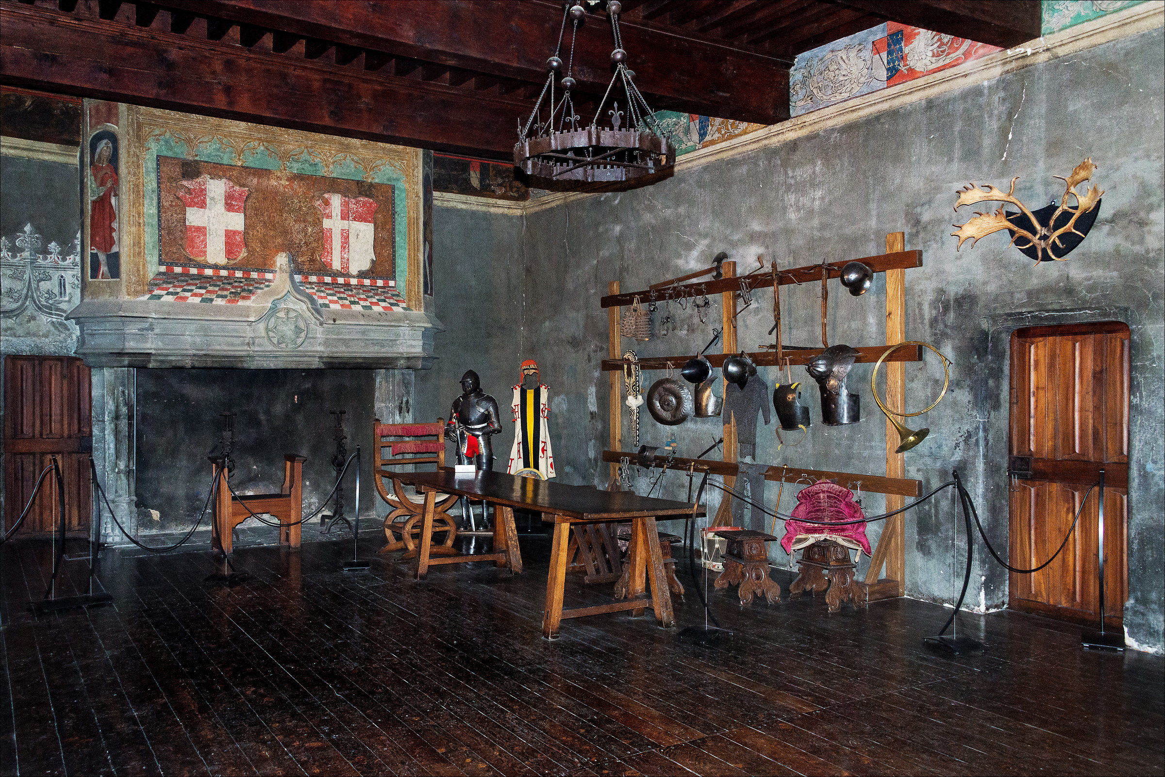 Aosta Valley - Verrès Castle, weapons room