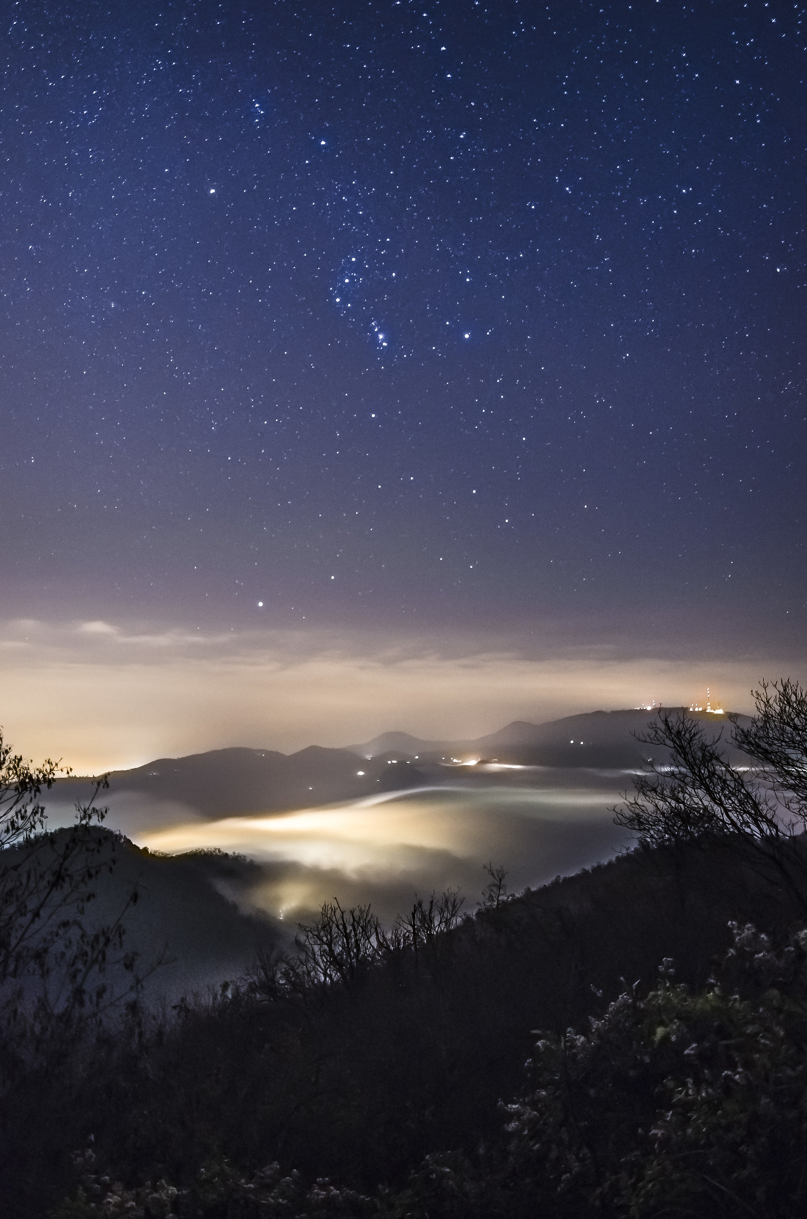 nebbia e stelle