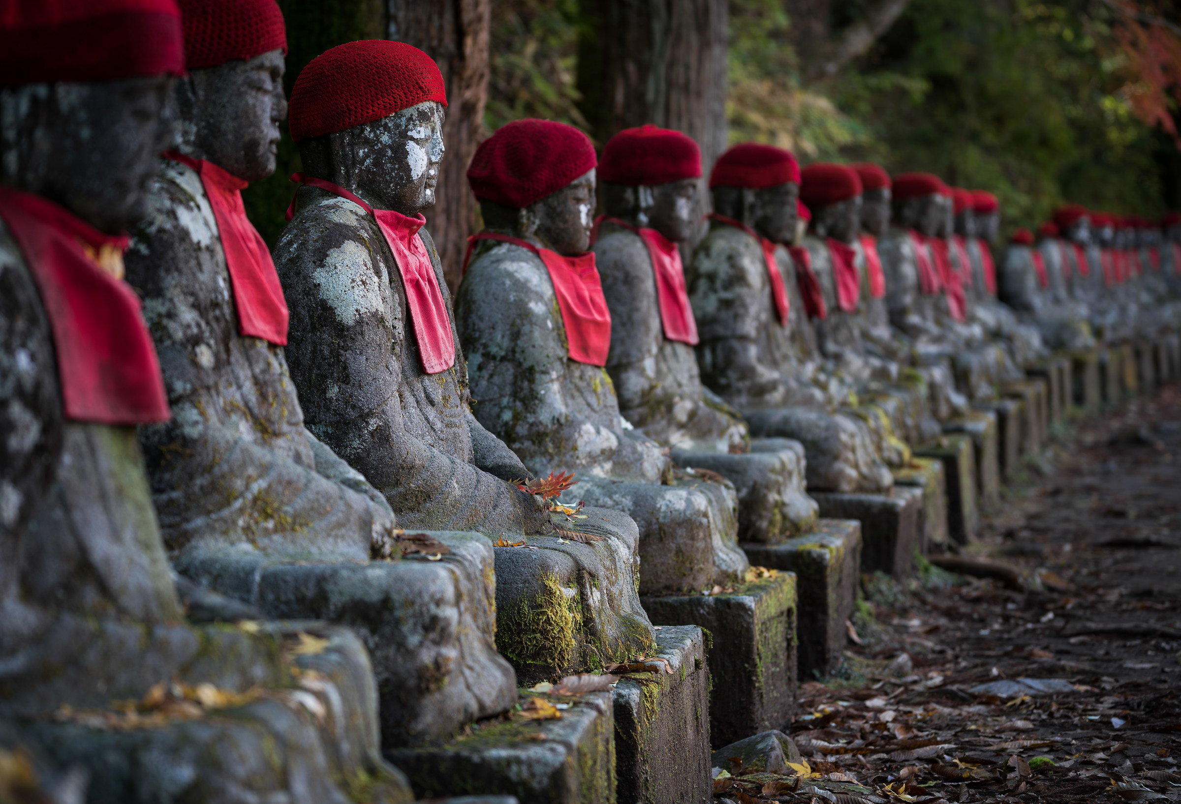 Statue di Jizo a Nikko