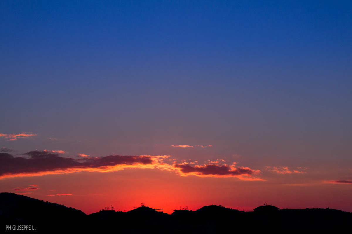 The celebration of the sunset