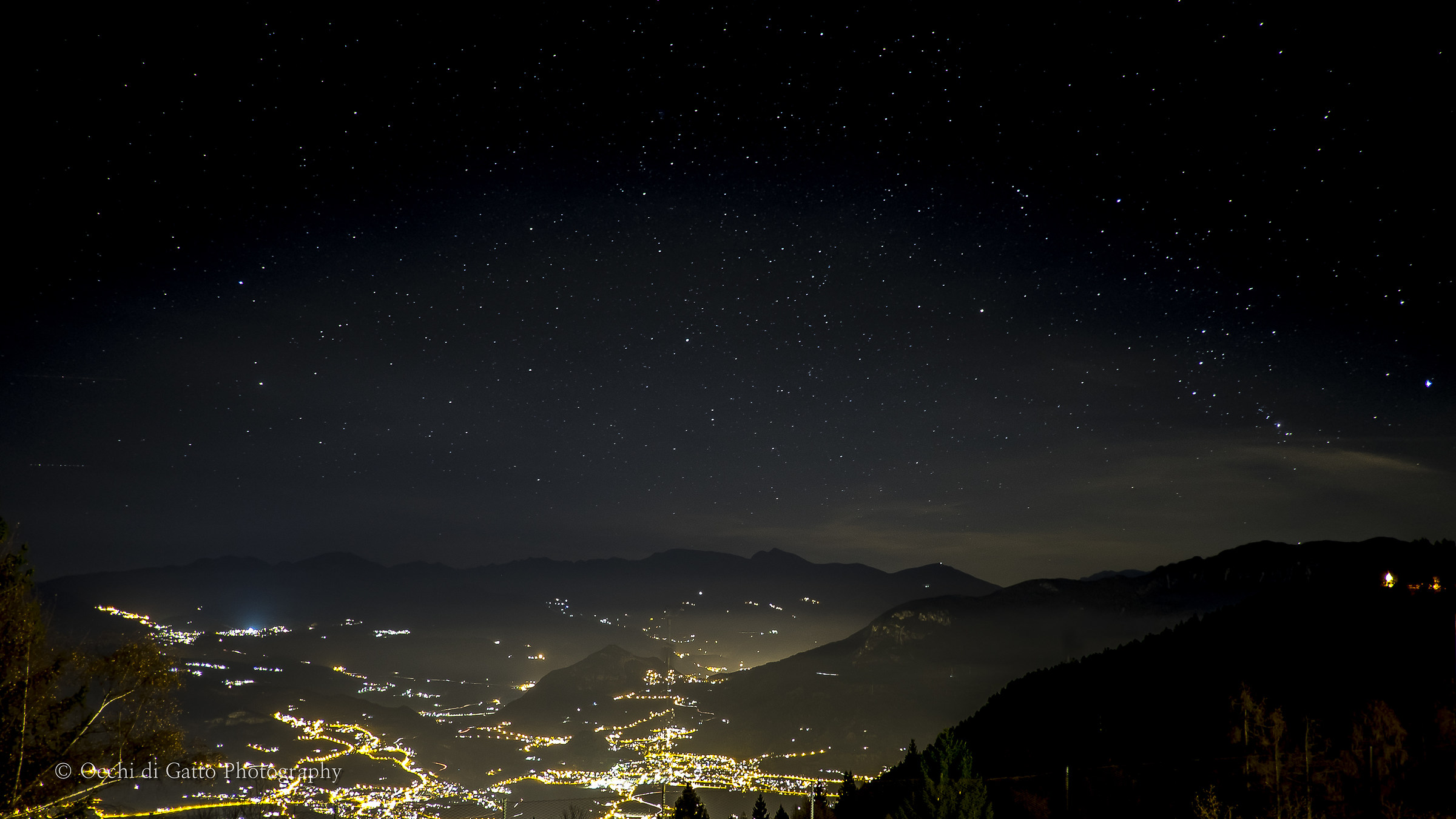 Trento stellata da Mt. Bondone