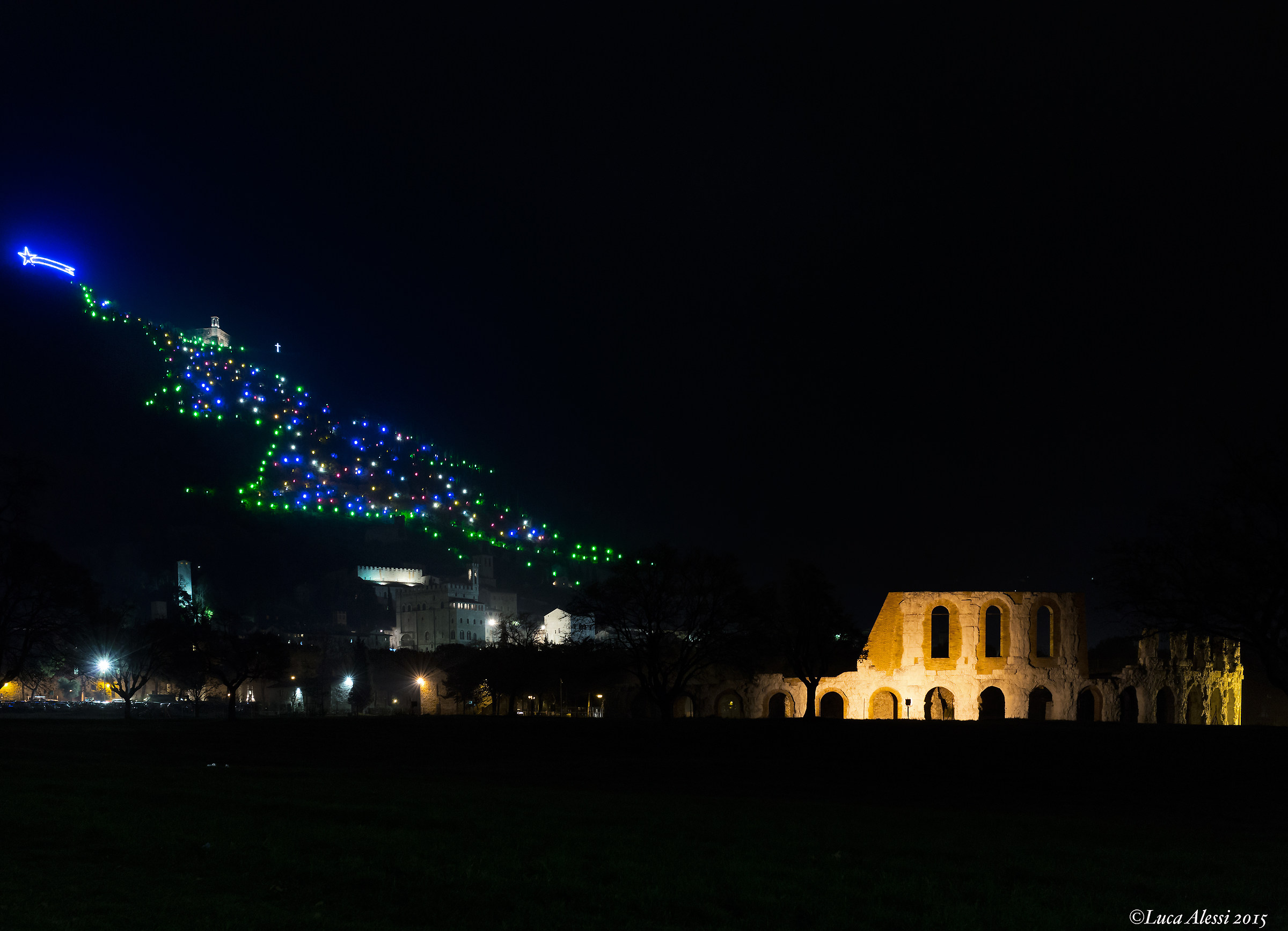 Gubbio by night